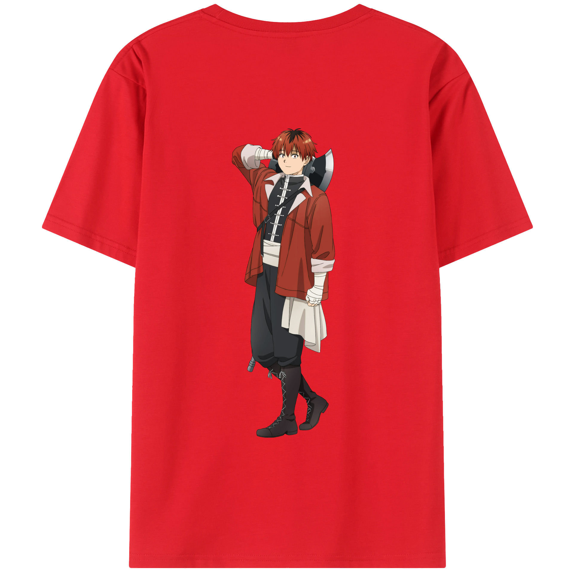 （画像用） 葬送のフリーレン Frieren 綿100％半袖Tシャツ（背面プリント）