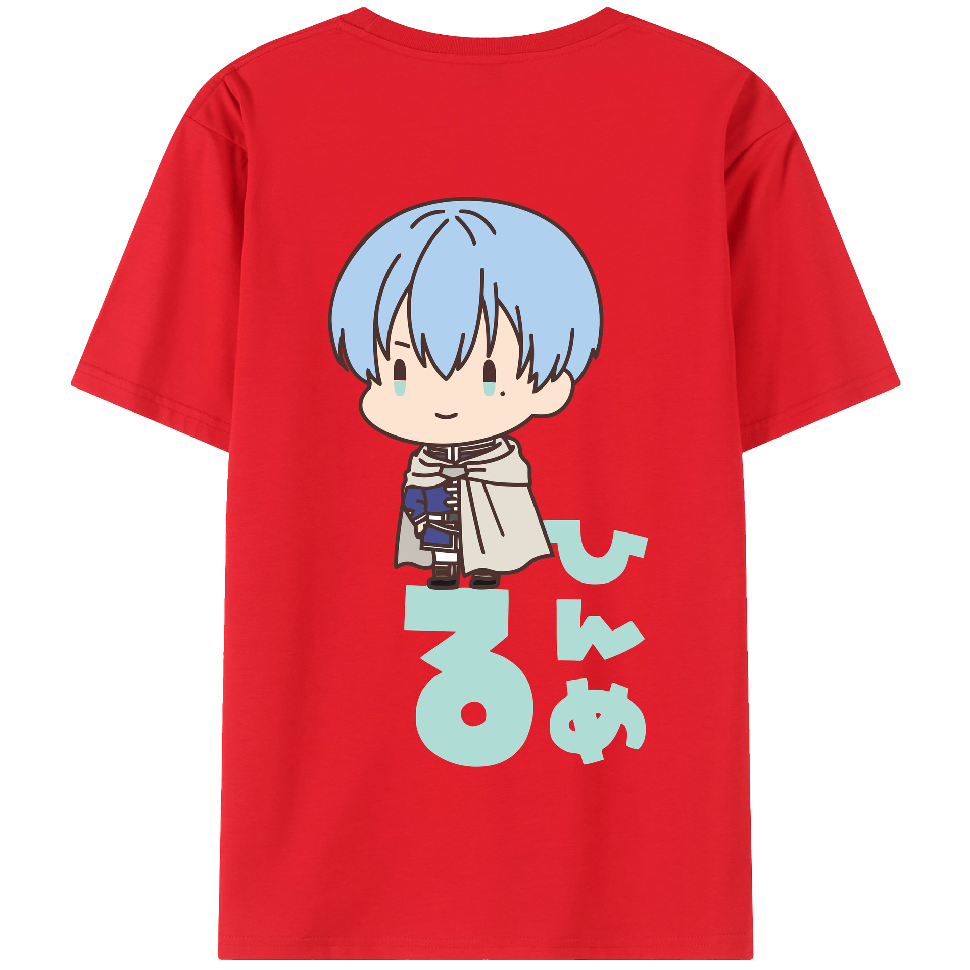 （画像用） 葬送のフリーレン Frieren 綿100％半袖Tシャツ（背面プリント）