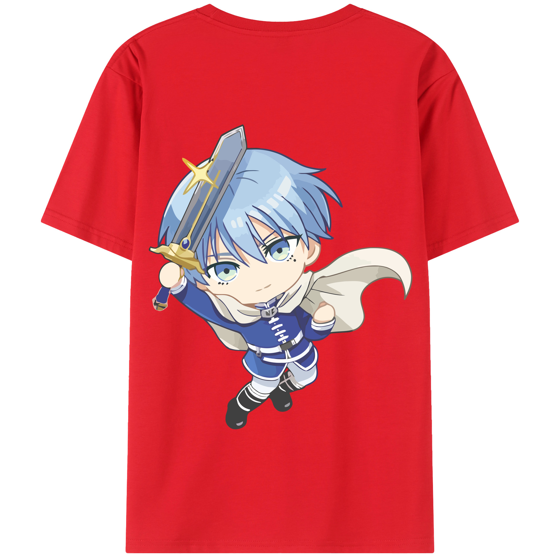 （画像用） 葬送のフリーレン Frieren 綿100％半袖Tシャツ（背面プリント）