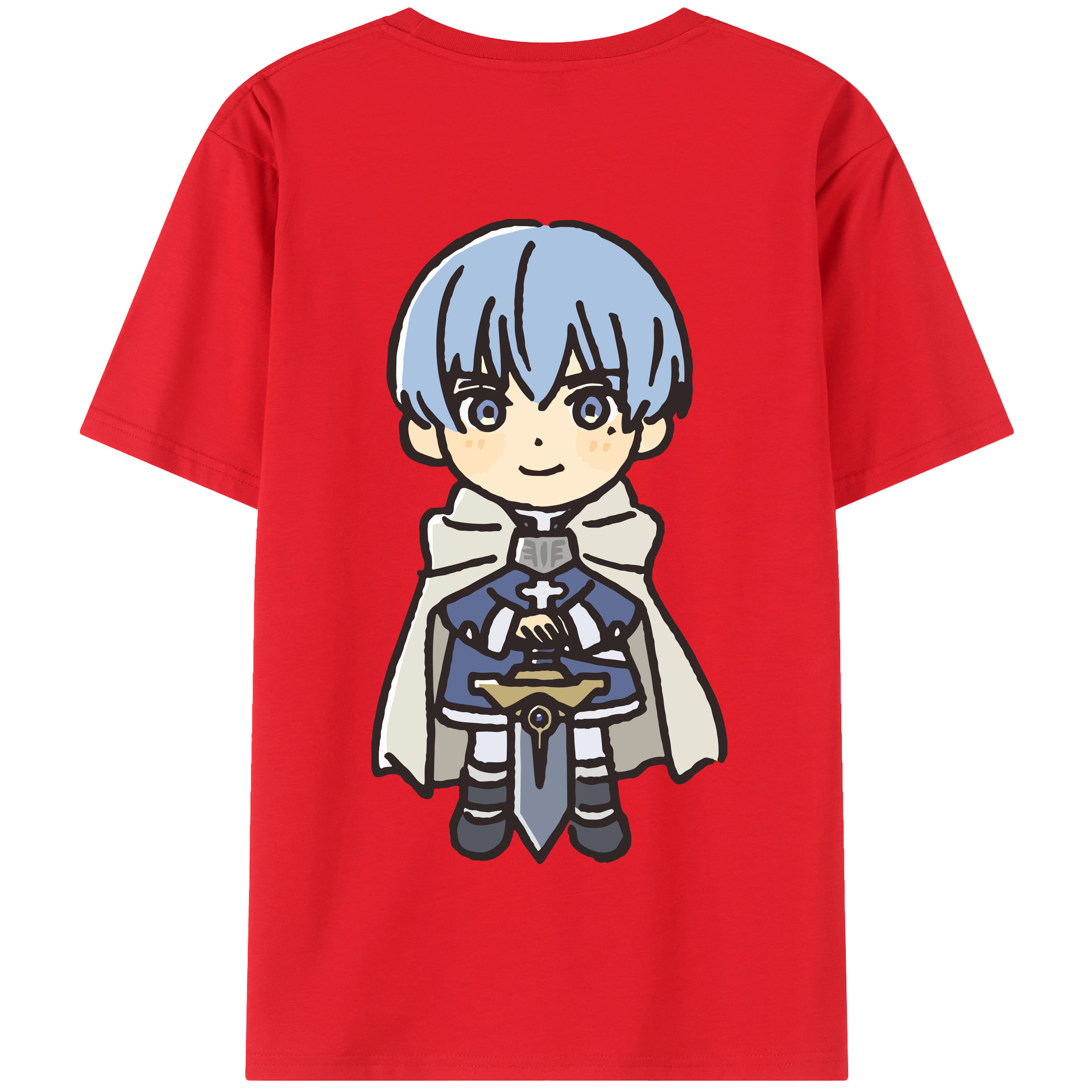 （画像用） 葬送のフリーレン Frieren 綿100％半袖Tシャツ（背面プリント）