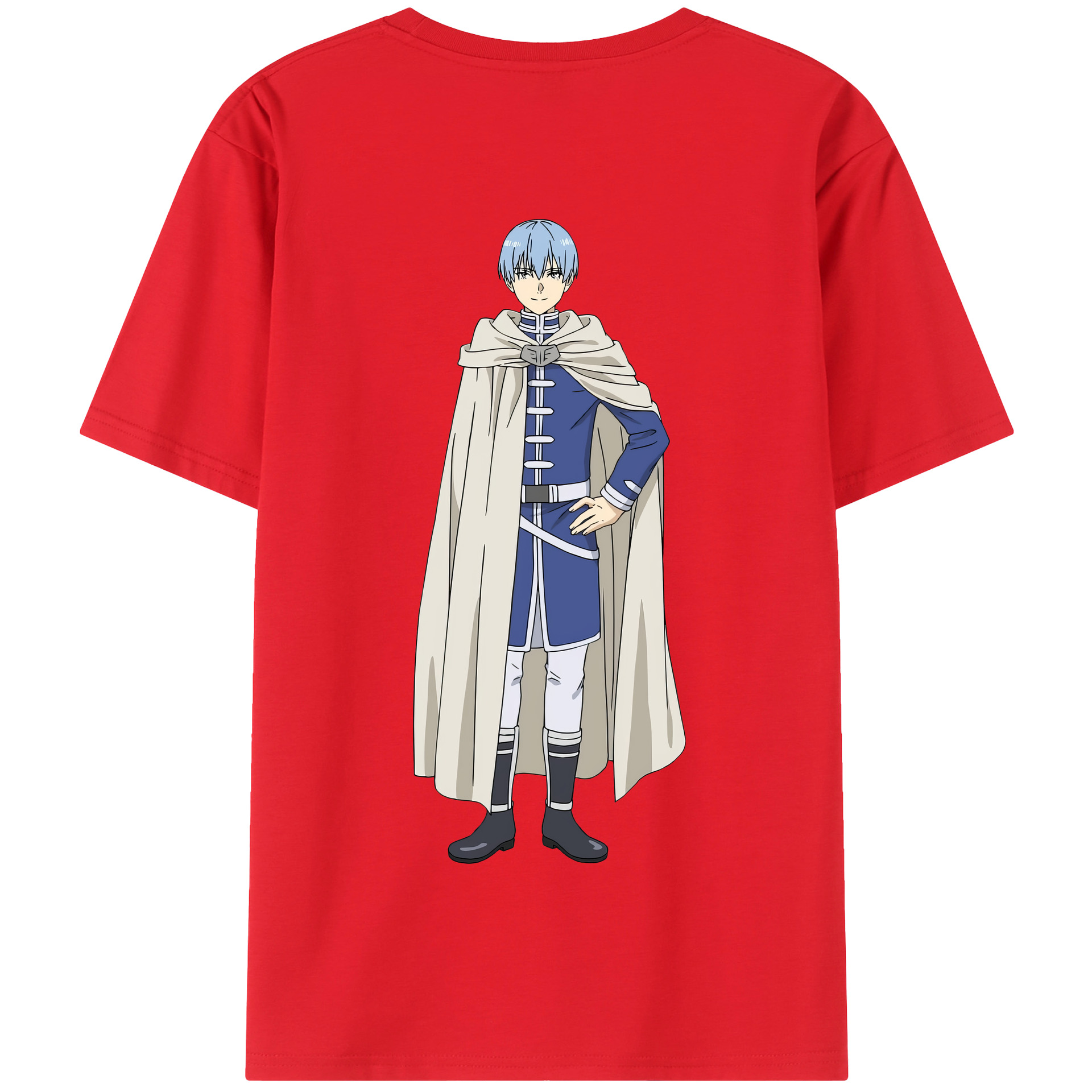 （画像用） 葬送のフリーレン Frieren 綿100％半袖Tシャツ（背面プリント）
