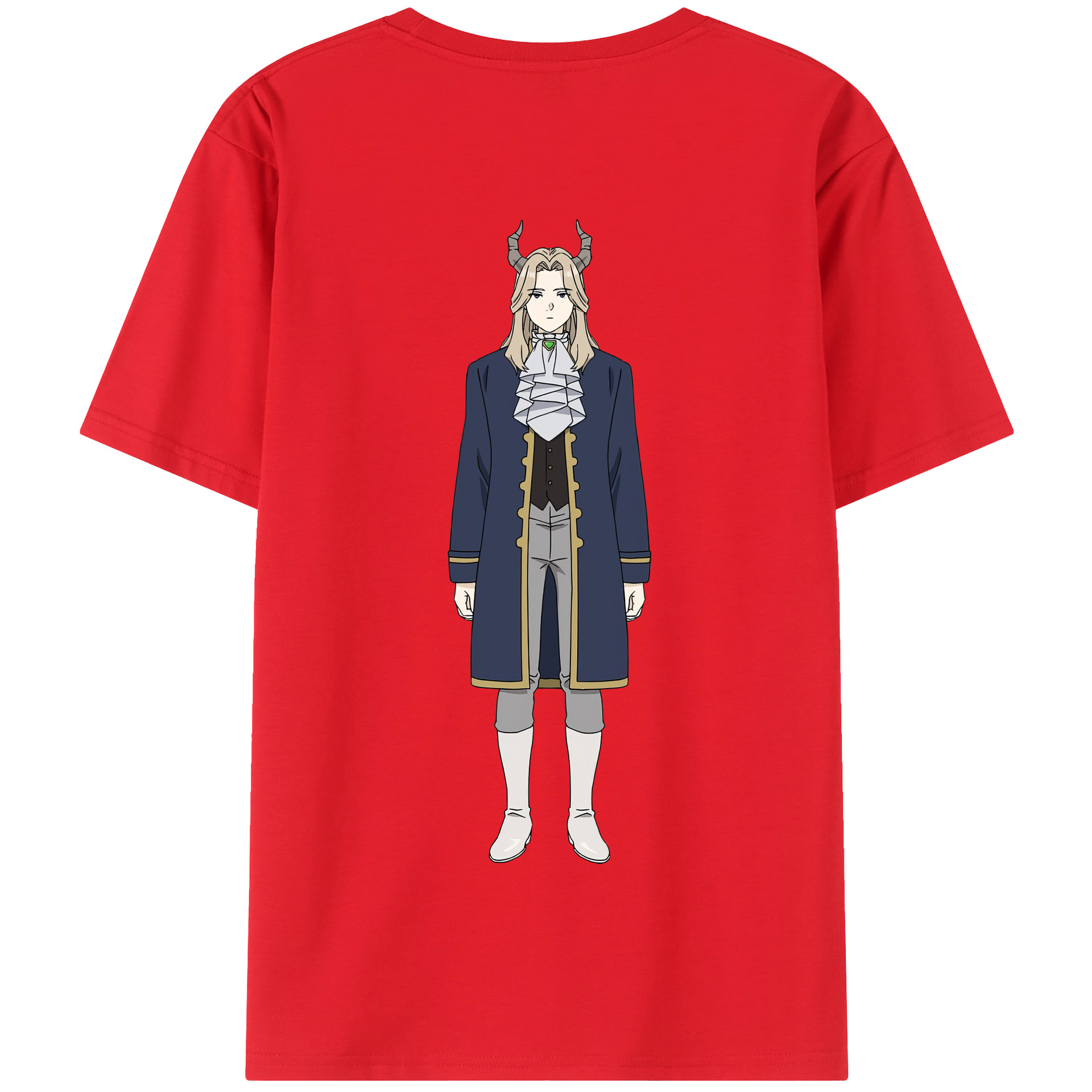 （画像用） 葬送のフリーレン Frieren 綿100％半袖Tシャツ（背面プリント）