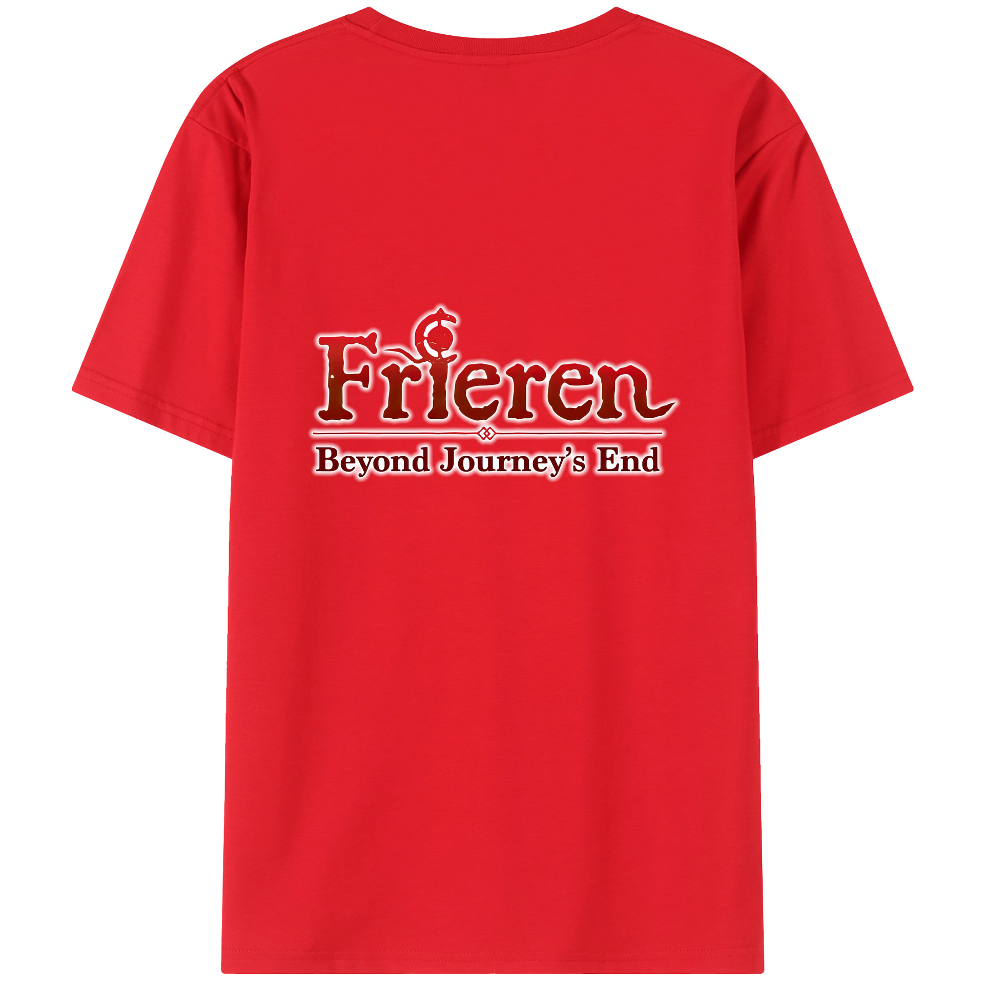 （画像用） 葬送のフリーレン Frieren 綿100％半袖Tシャツ（背面プリント）