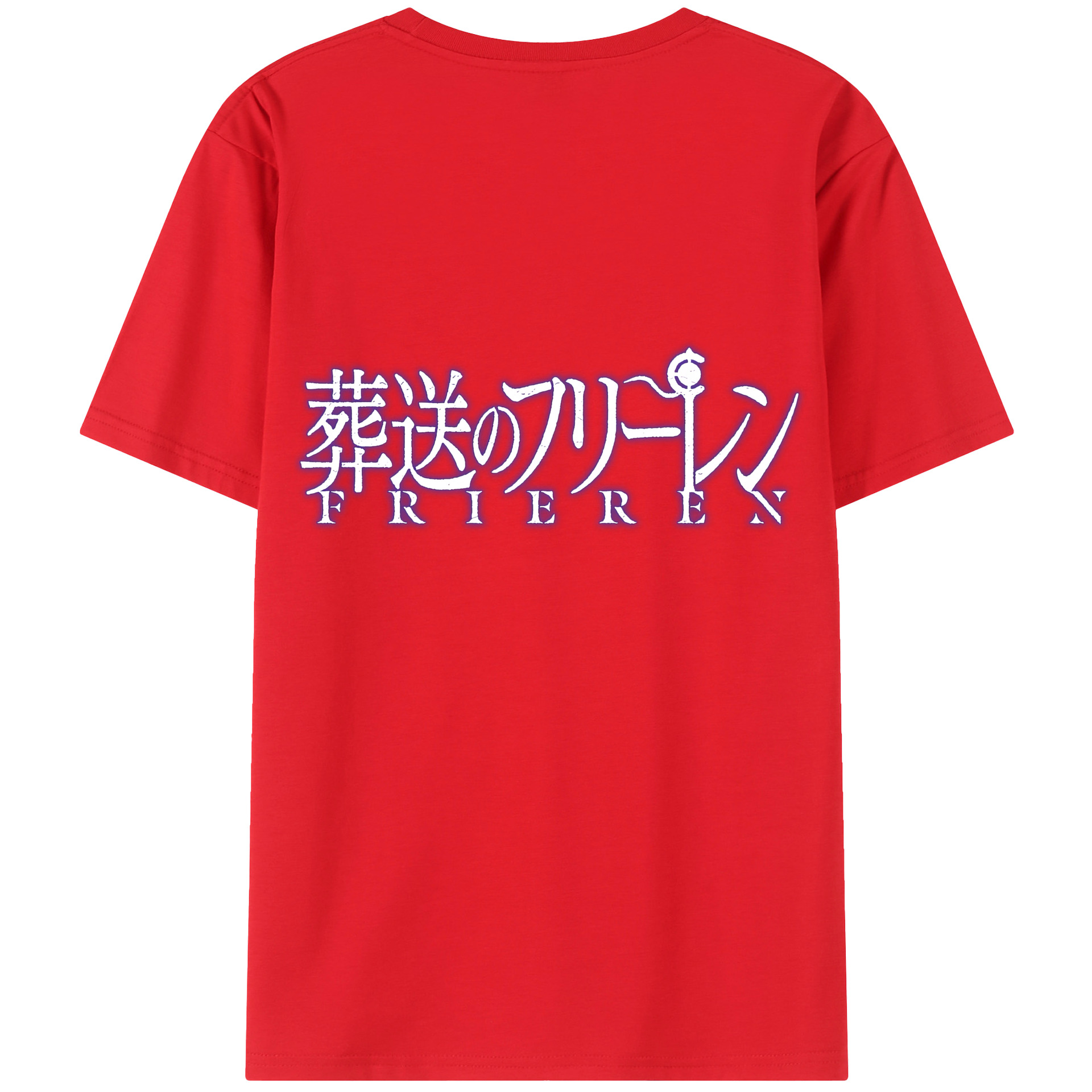 （画像用） 葬送のフリーレン Frieren 綿100％半袖Tシャツ（背面プリント）