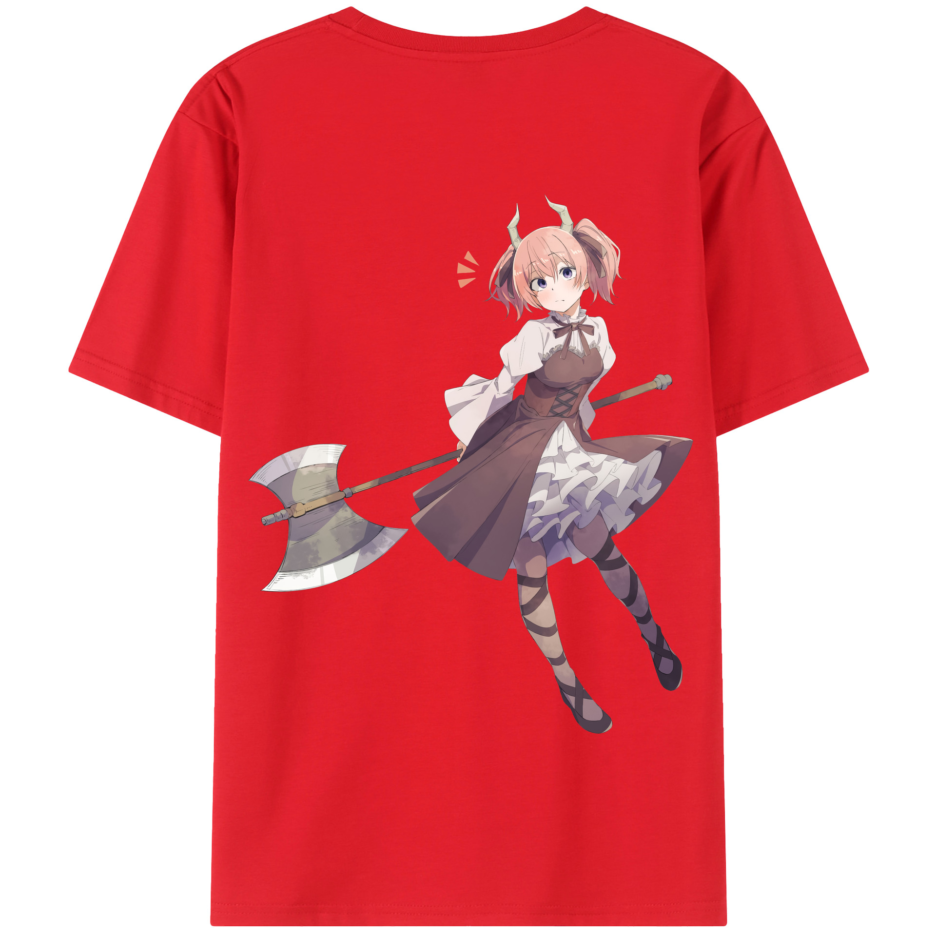 （画像用） 葬送のフリーレン Frieren 綿100％半袖Tシャツ（背面プリント）
