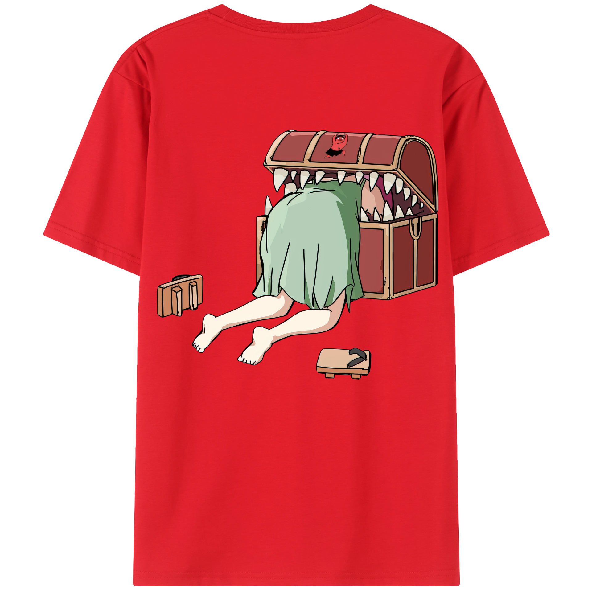 （画像用） 葬送のフリーレン Frieren 綿100％半袖Tシャツ（背面プリント）