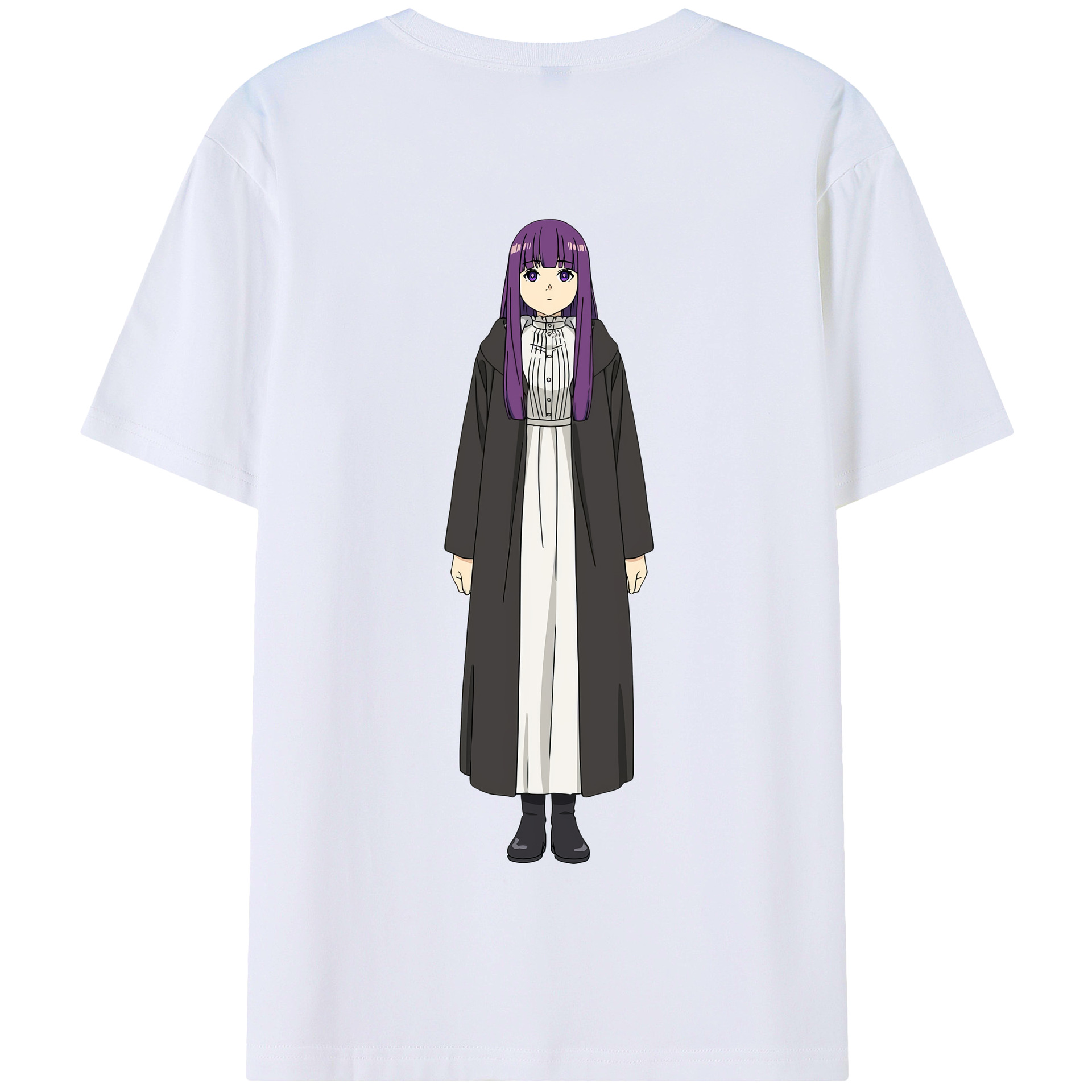 （画像用） 葬送のフリーレン Frieren 綿100％半袖Tシャツ（背面プリント）