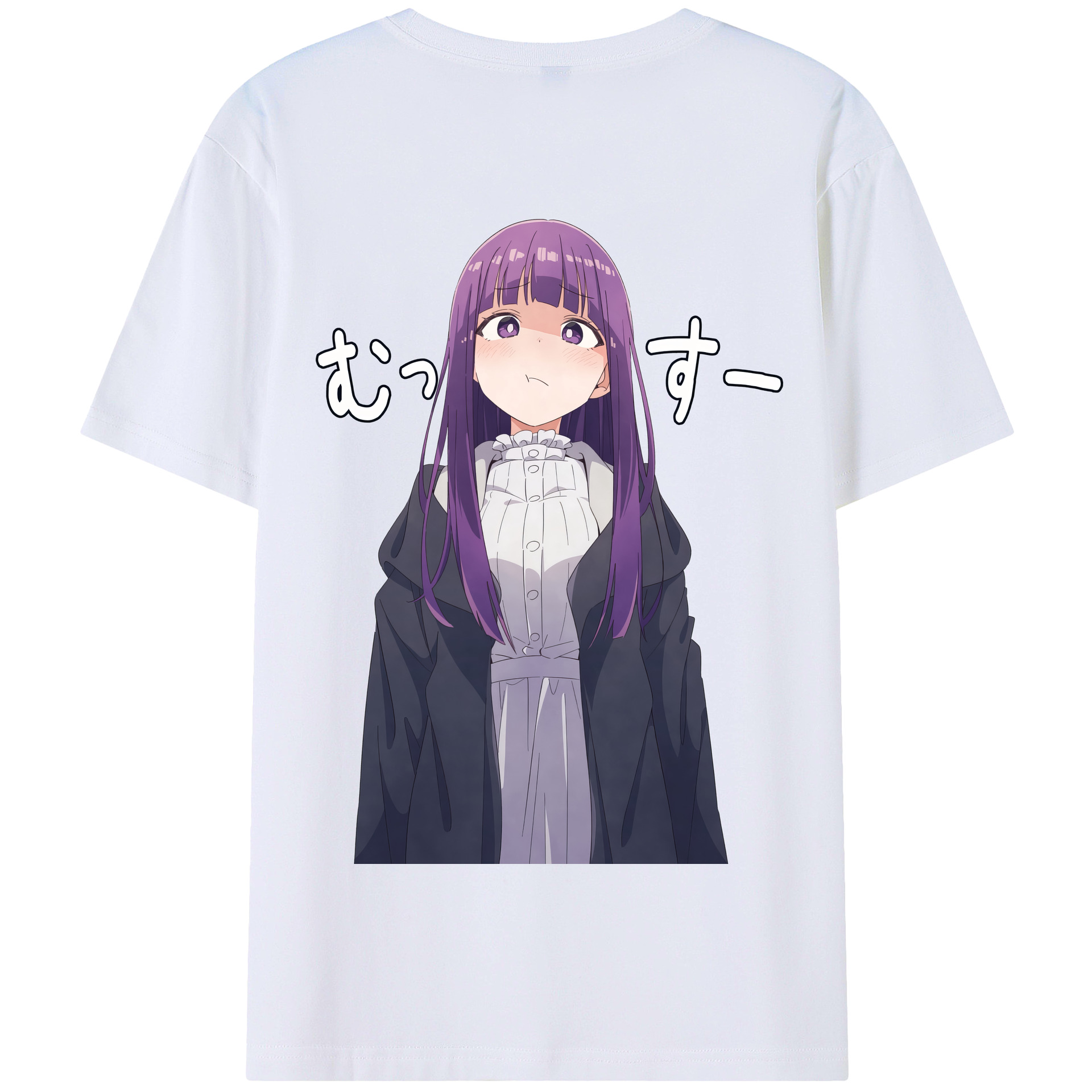 （画像用） 葬送のフリーレン Frieren 綿100％半袖Tシャツ（背面プリント）