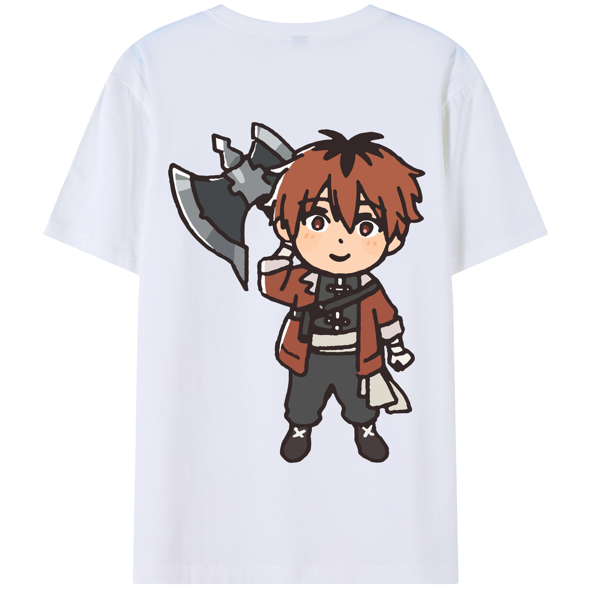（画像用） 葬送のフリーレン Frieren 綿100％半袖Tシャツ（背面プリント）