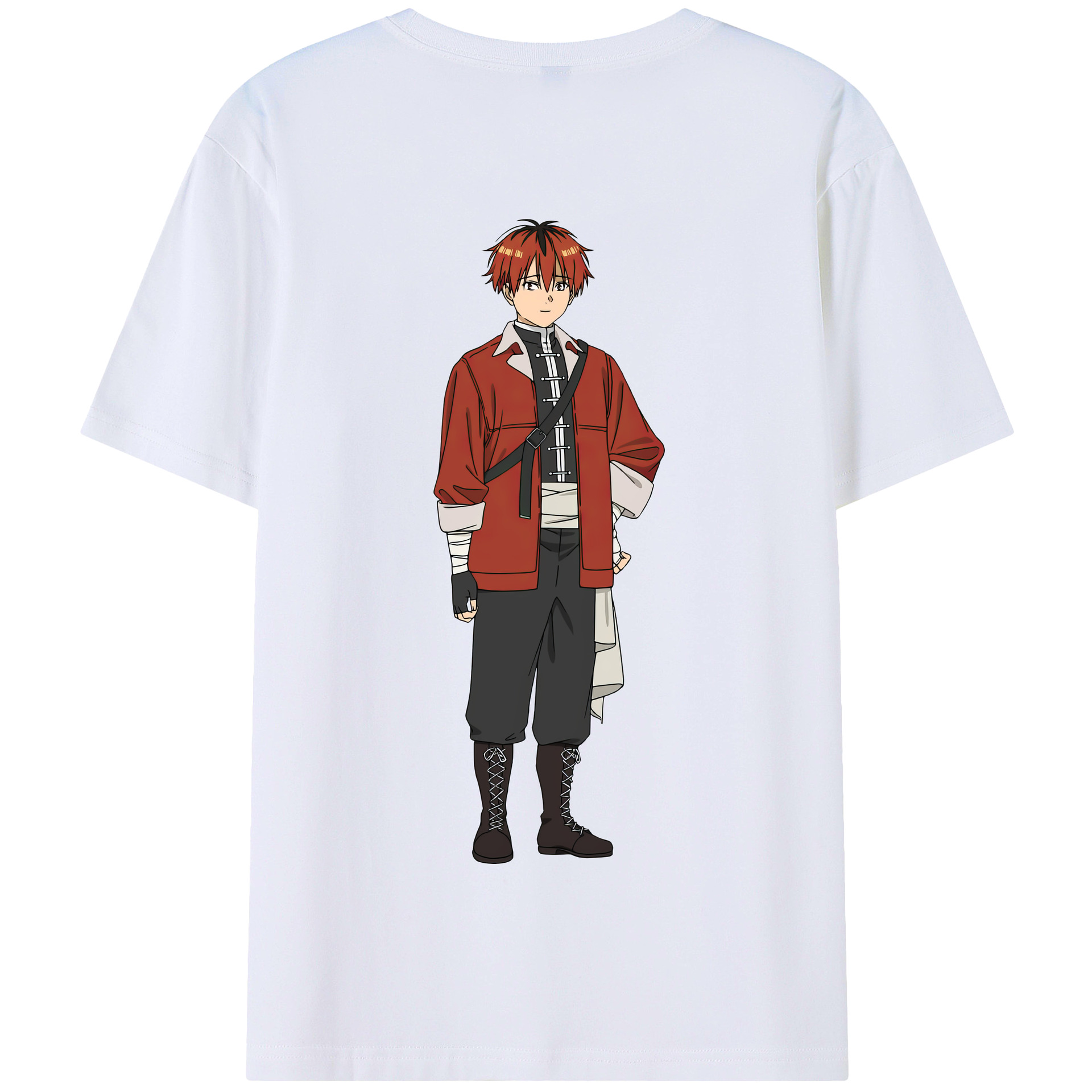 （画像用） 葬送のフリーレン Frieren 綿100％半袖Tシャツ（背面プリント）