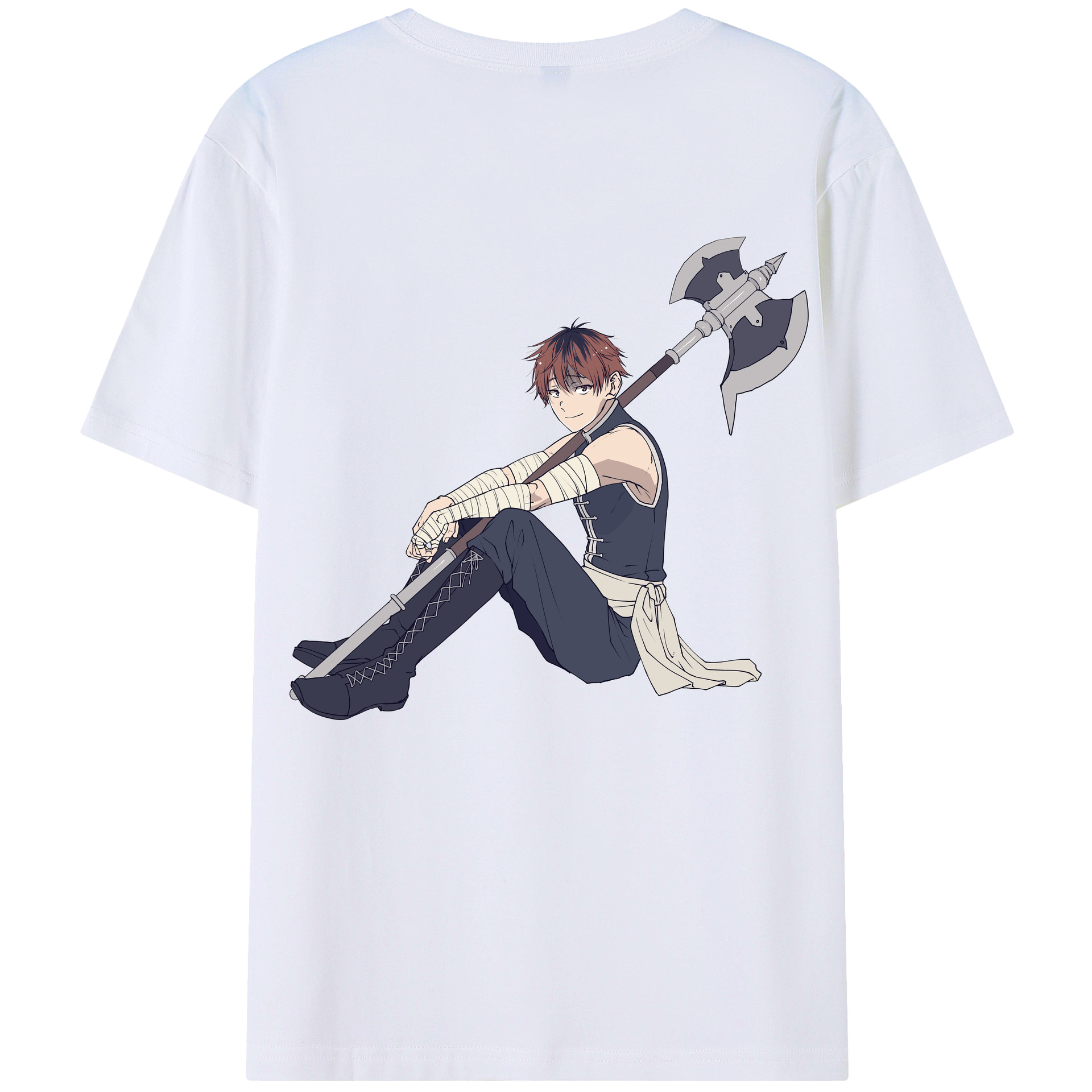 （画像用） 葬送のフリーレン Frieren 綿100％半袖Tシャツ（背面プリント）
