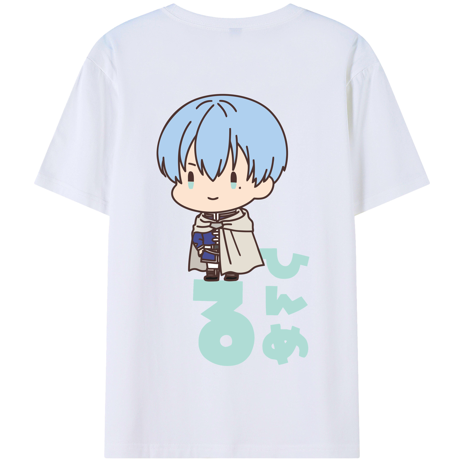 （画像用） 葬送のフリーレン Frieren 綿100％半袖Tシャツ（背面プリント）