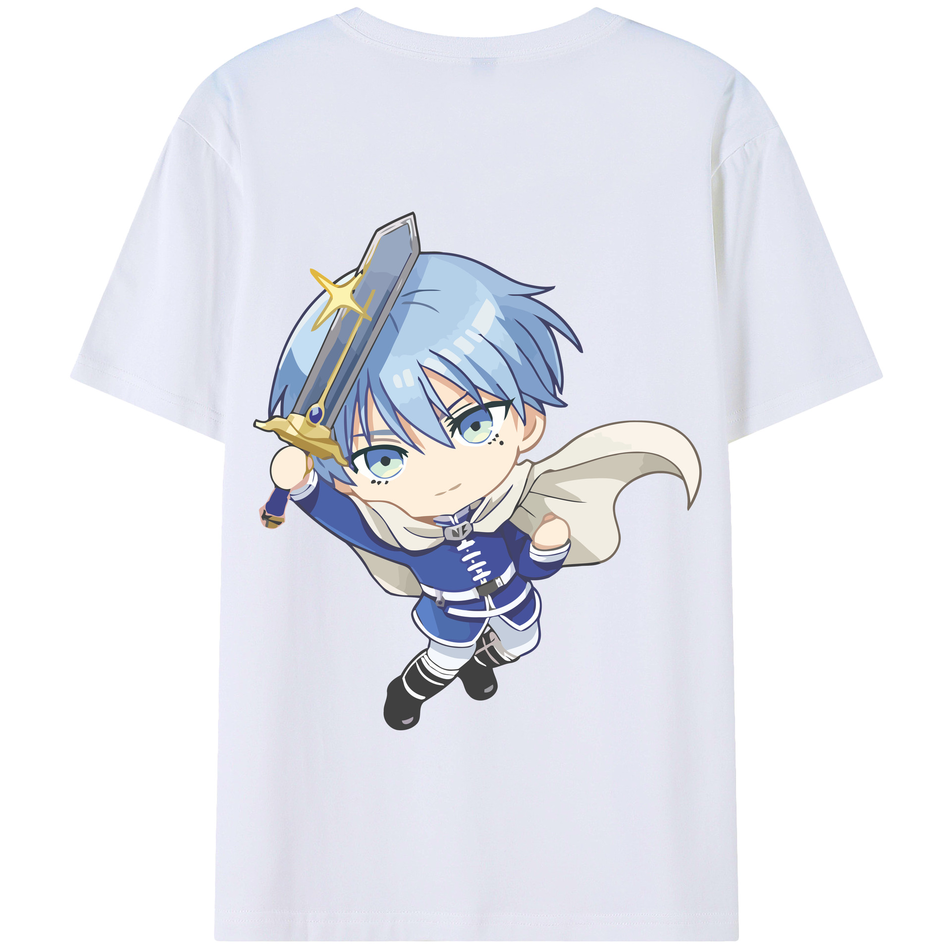 （画像用） 葬送のフリーレン Frieren 綿100％半袖Tシャツ（背面プリント）