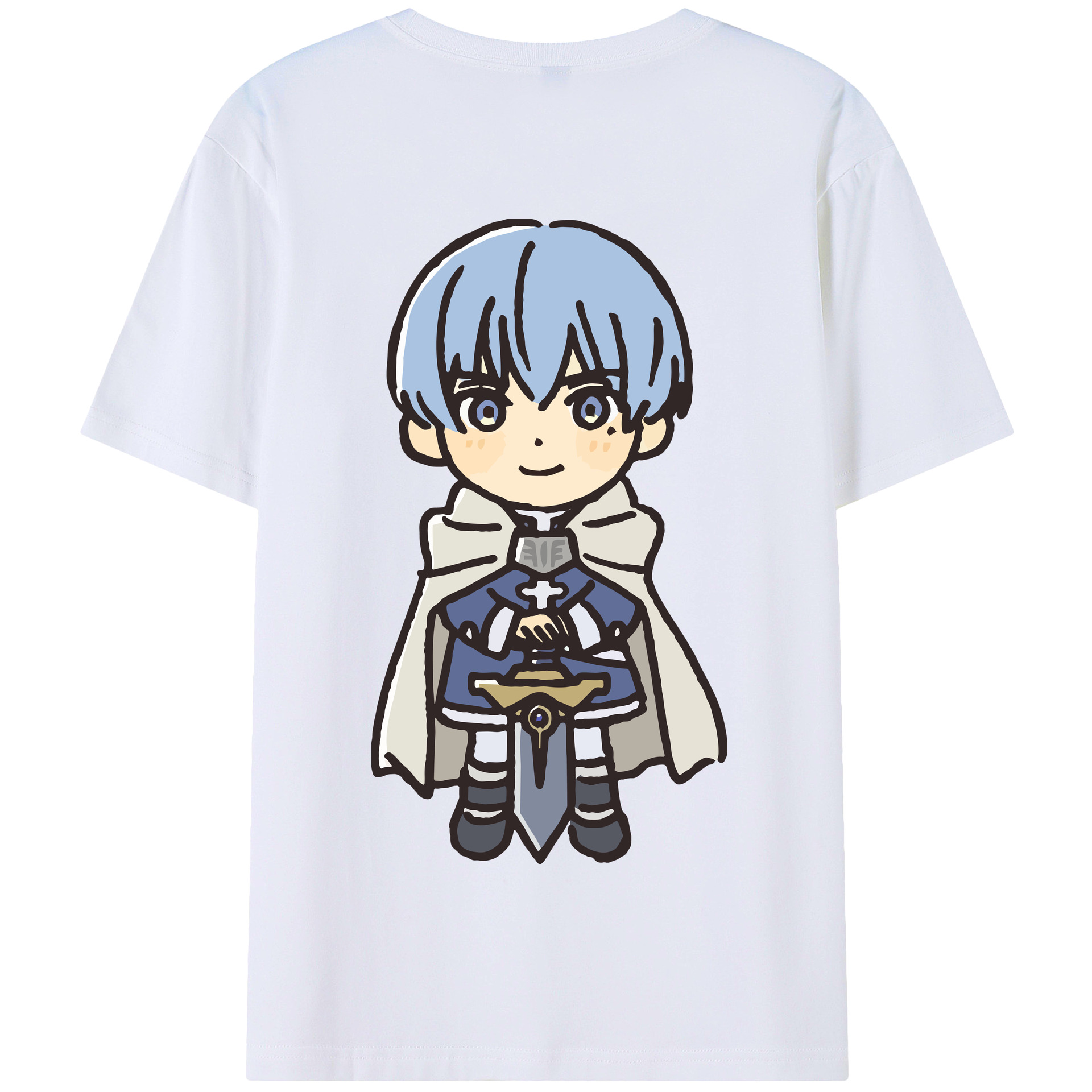 （画像用） 葬送のフリーレン Frieren 綿100％半袖Tシャツ（背面プリント）