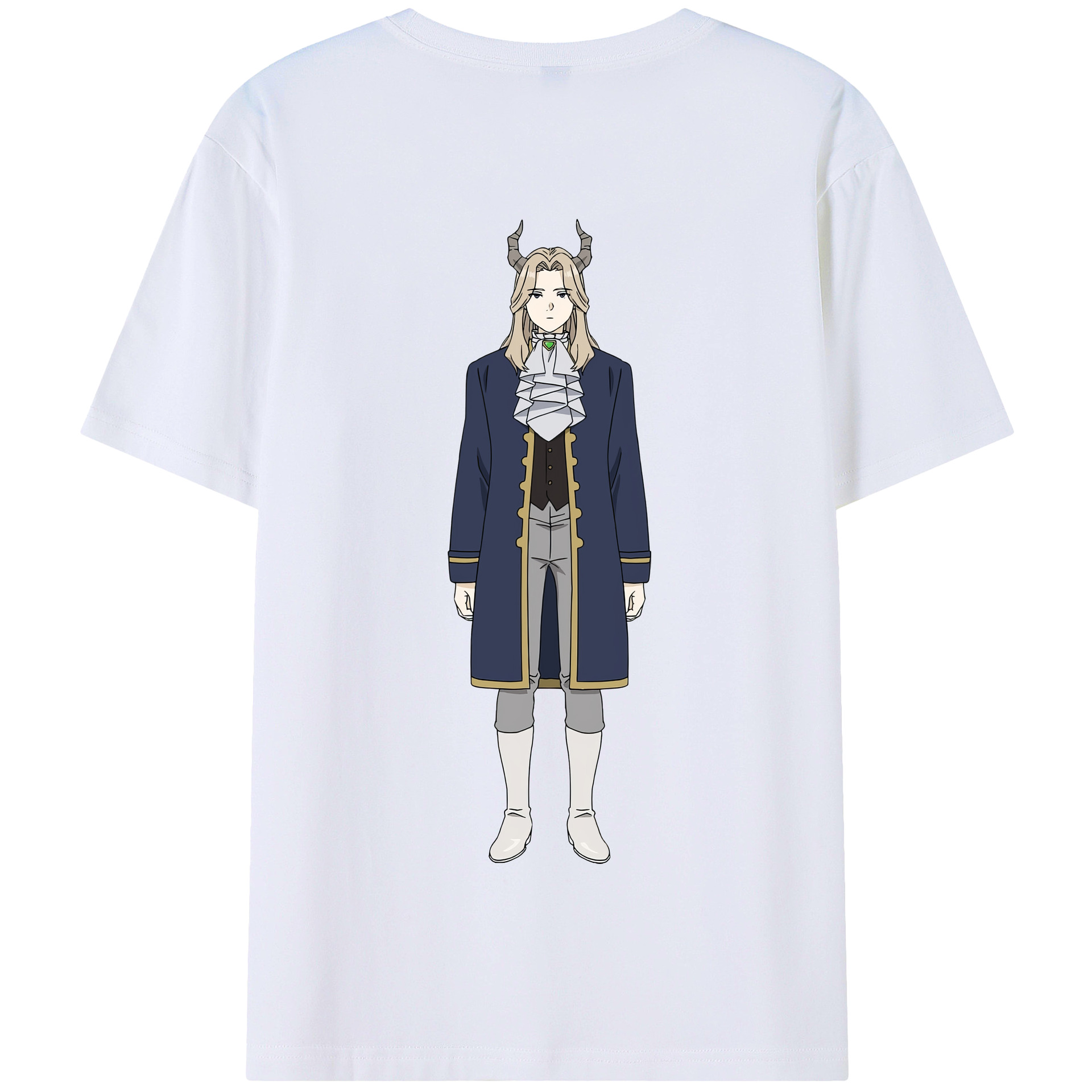 （画像用） 葬送のフリーレン Frieren 綿100％半袖Tシャツ（背面プリント）