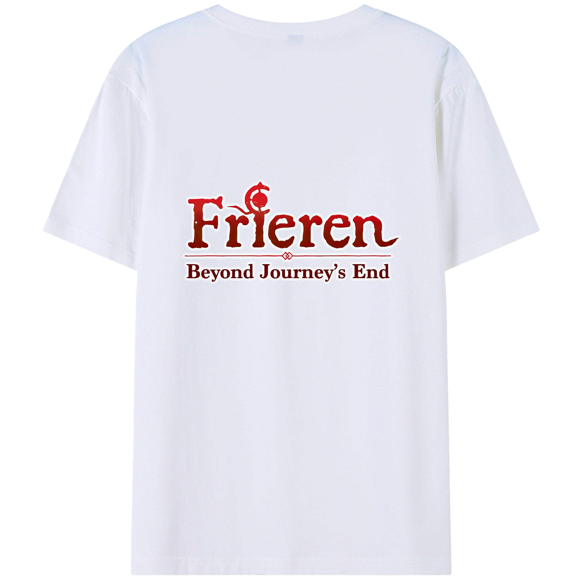 （画像用） 葬送のフリーレン Frieren 綿100％半袖Tシャツ（背面プリント）