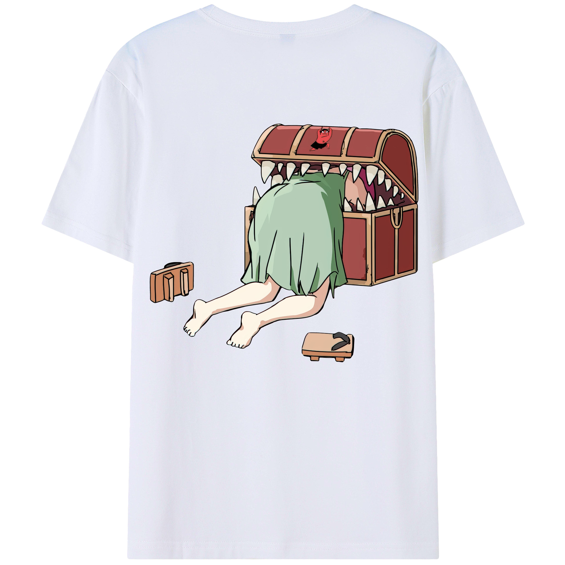（画像用） 葬送のフリーレン Frieren 綿100％半袖Tシャツ（背面プリント）