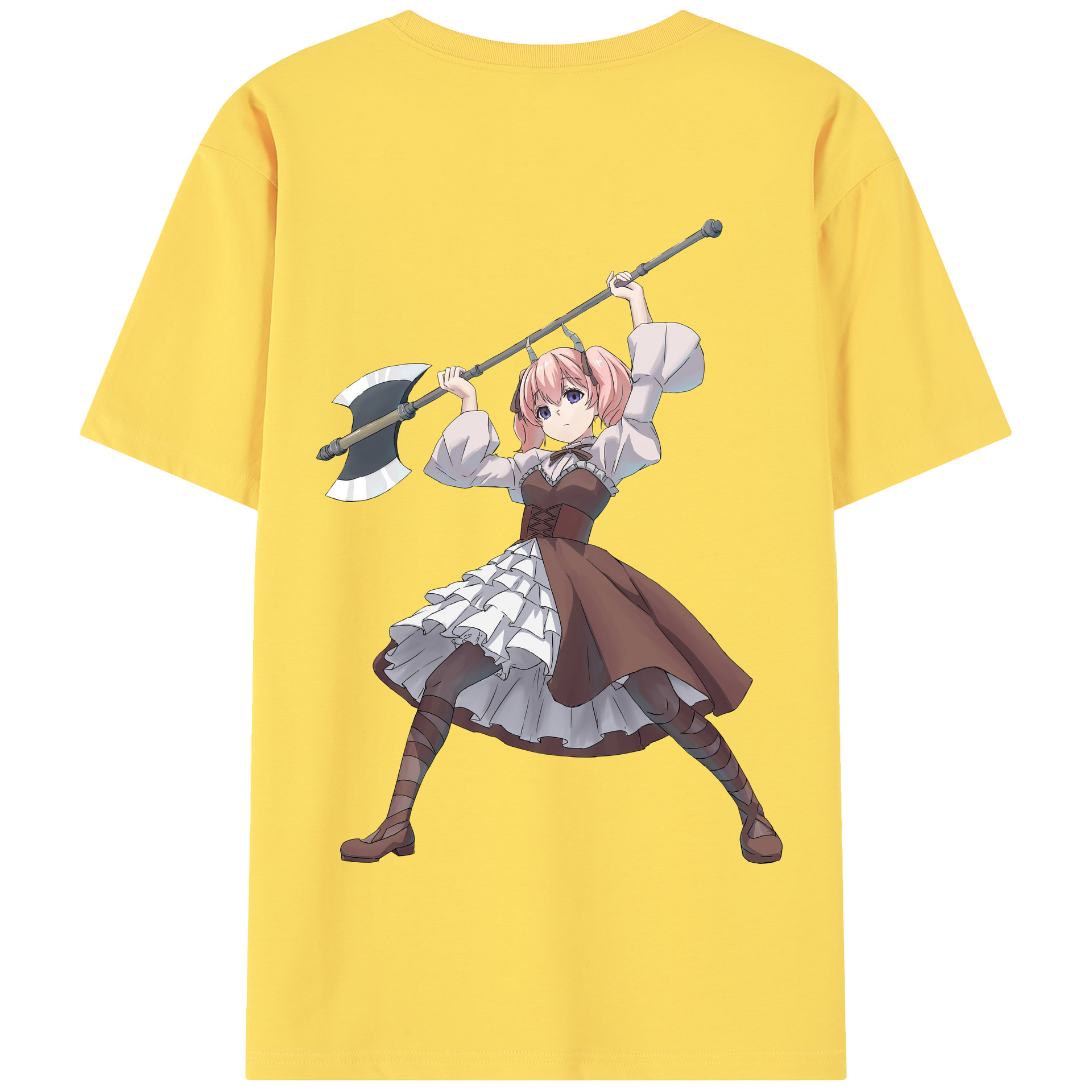 （画像用） 葬送のフリーレン Frieren 綿100％半袖Tシャツ（背面プリント）