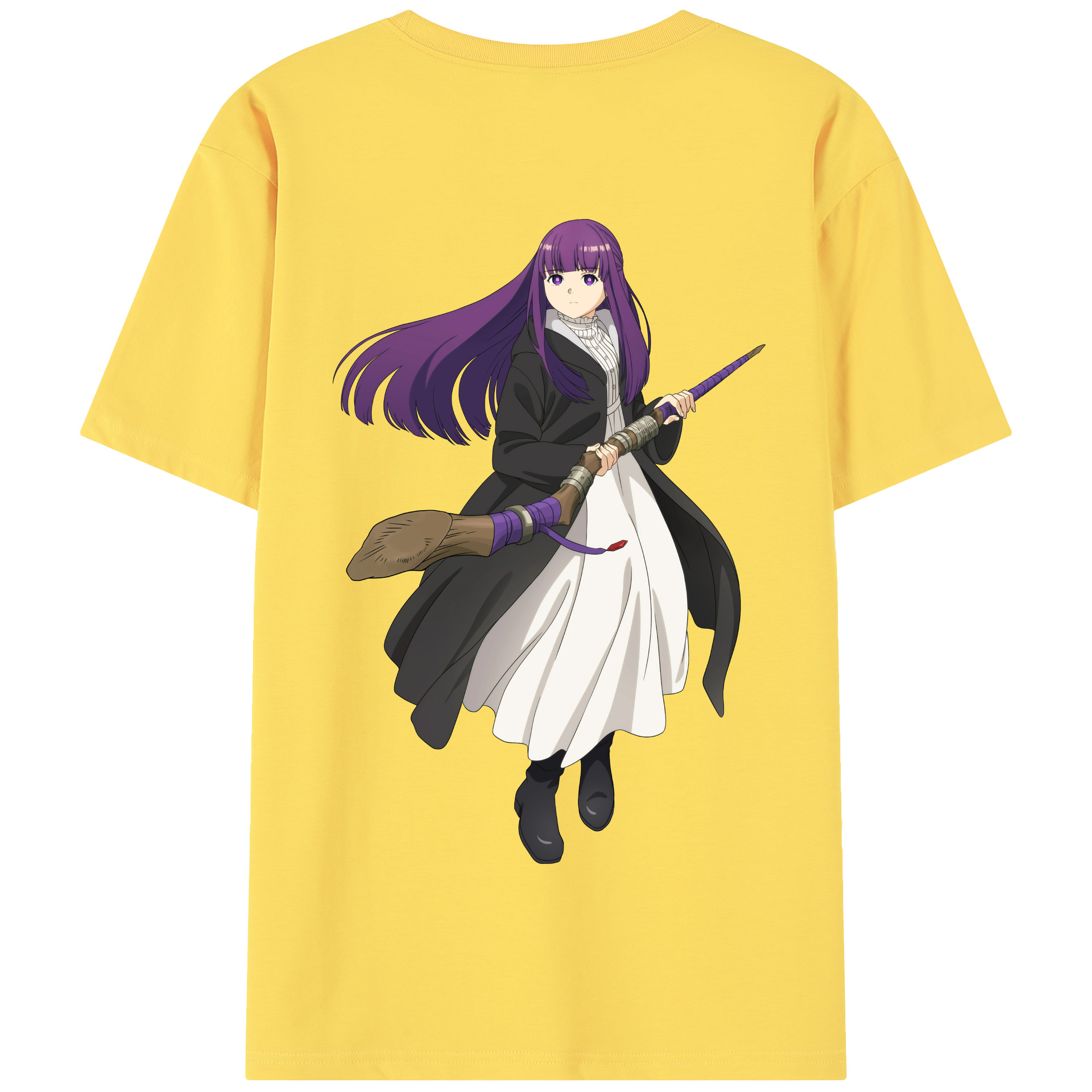 （画像用） 葬送のフリーレン Frieren 綿100％半袖Tシャツ（背面プリント）
