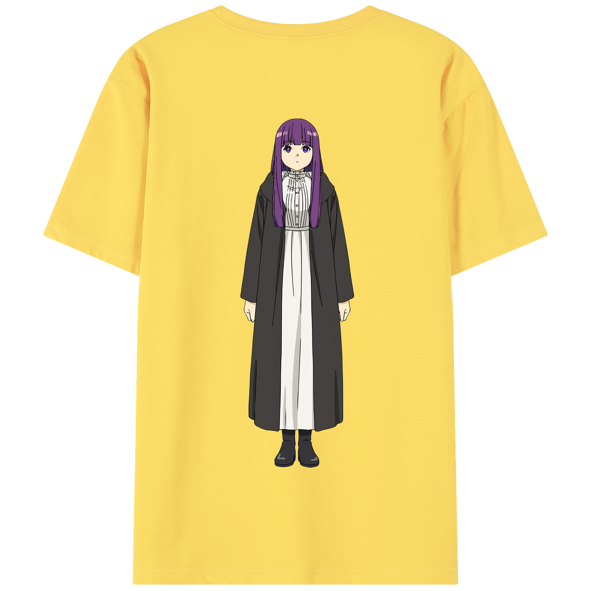 （画像用） 葬送のフリーレン Frieren 綿100％半袖Tシャツ（背面プリント）