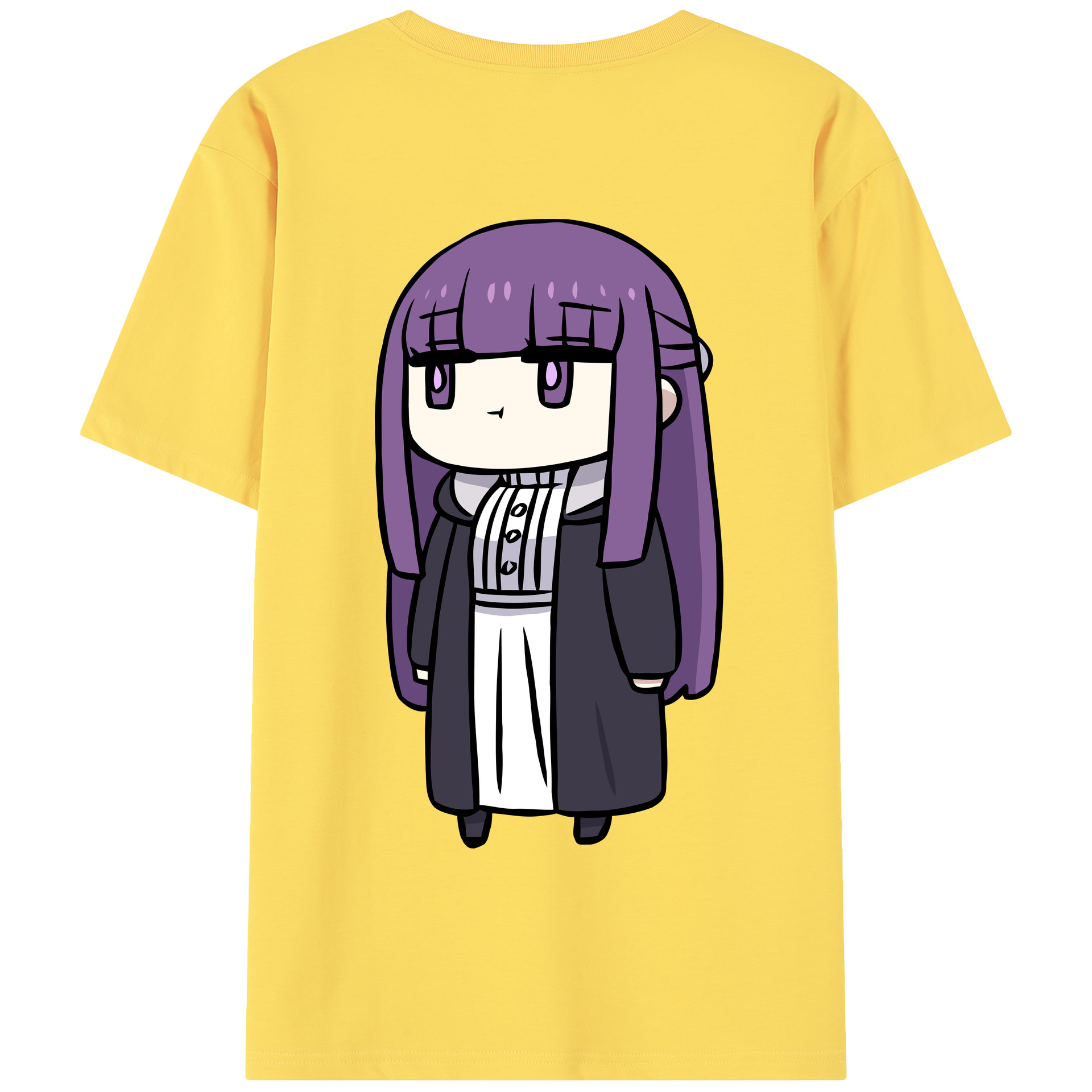 （画像用） 葬送のフリーレン Frieren 綿100％半袖Tシャツ（背面プリント）