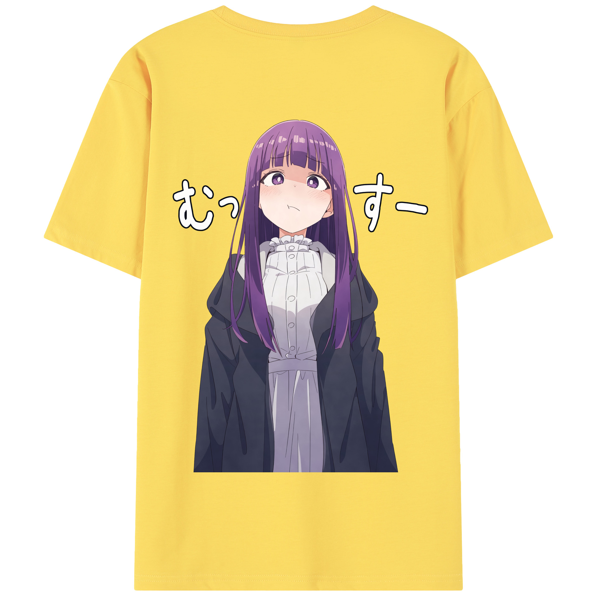 （画像用） 葬送のフリーレン Frieren 綿100％半袖Tシャツ（背面プリント）