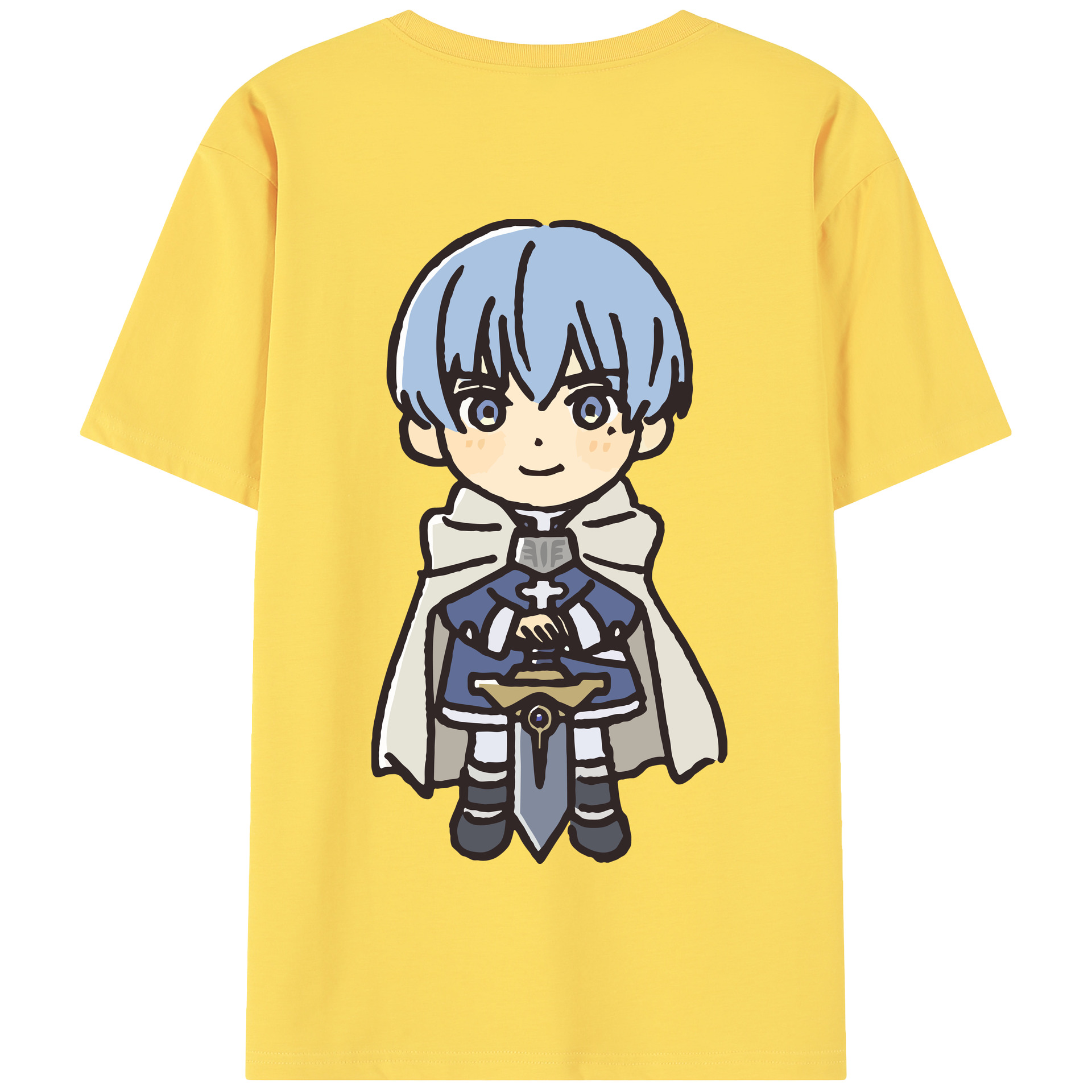 （画像用） 葬送のフリーレン Frieren 綿100％半袖Tシャツ（背面プリント）