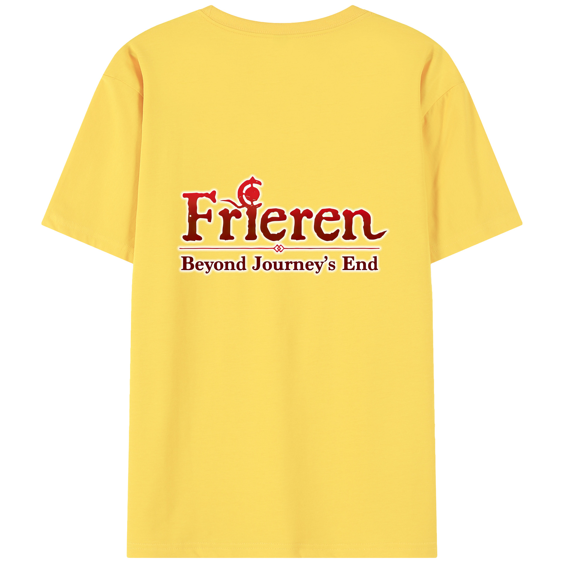 （画像用） 葬送のフリーレン Frieren 綿100％半袖Tシャツ（背面プリント）