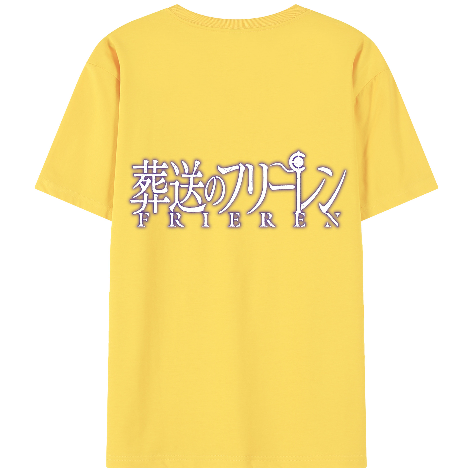 （画像用） 葬送のフリーレン Frieren 綿100％半袖Tシャツ（背面プリント）
