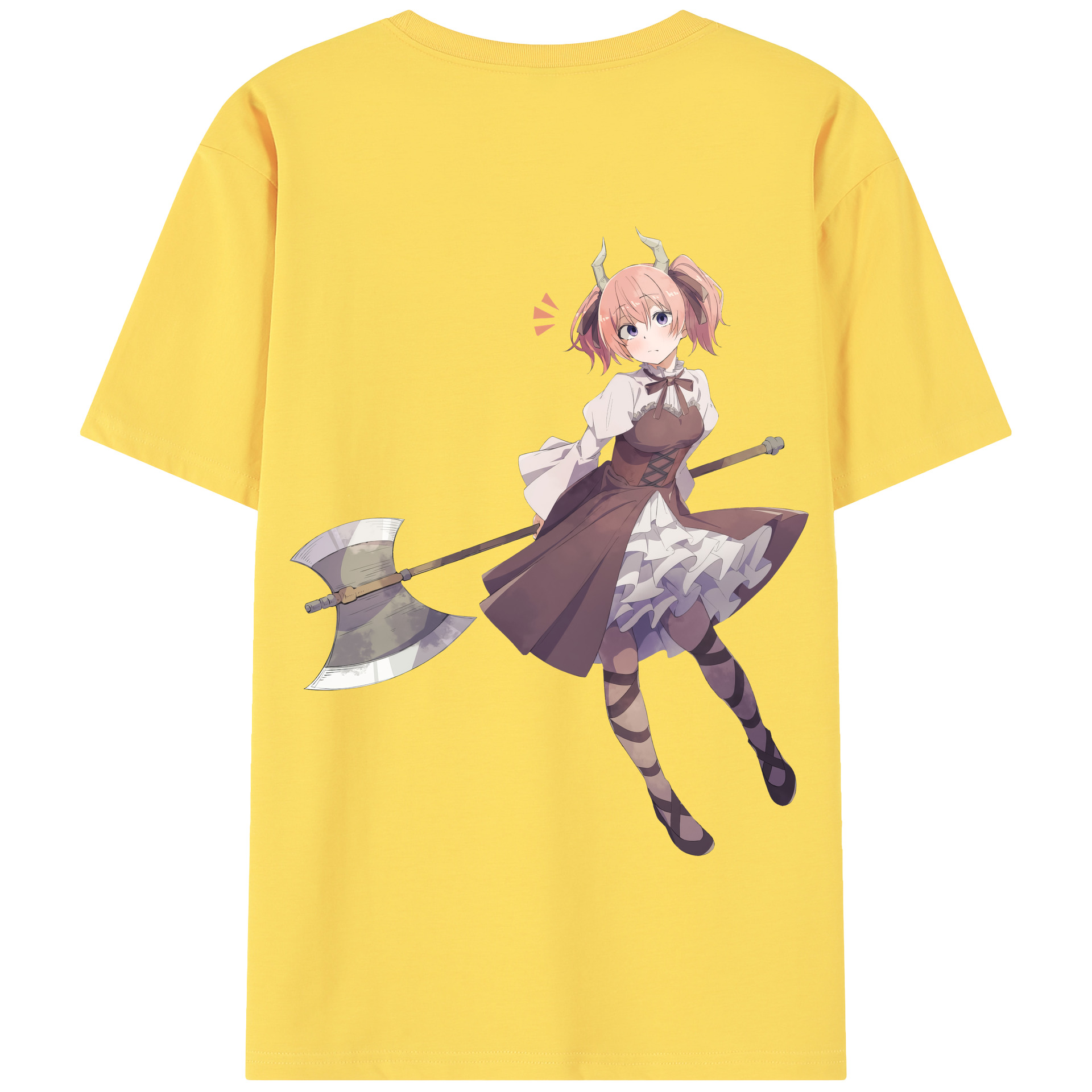 （画像用） 葬送のフリーレン Frieren 綿100％半袖Tシャツ（背面プリント）