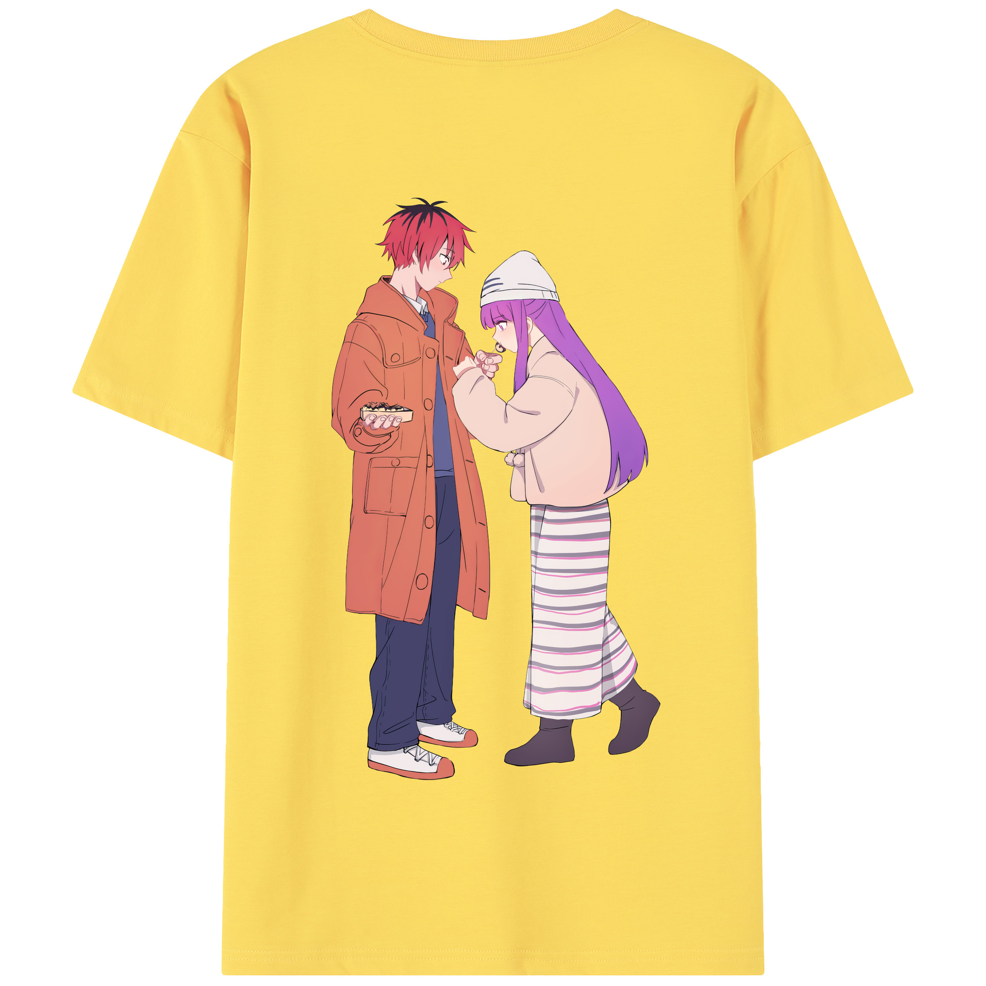 （画像用） 葬送のフリーレン Frieren 綿100％半袖Tシャツ（背面プリント）