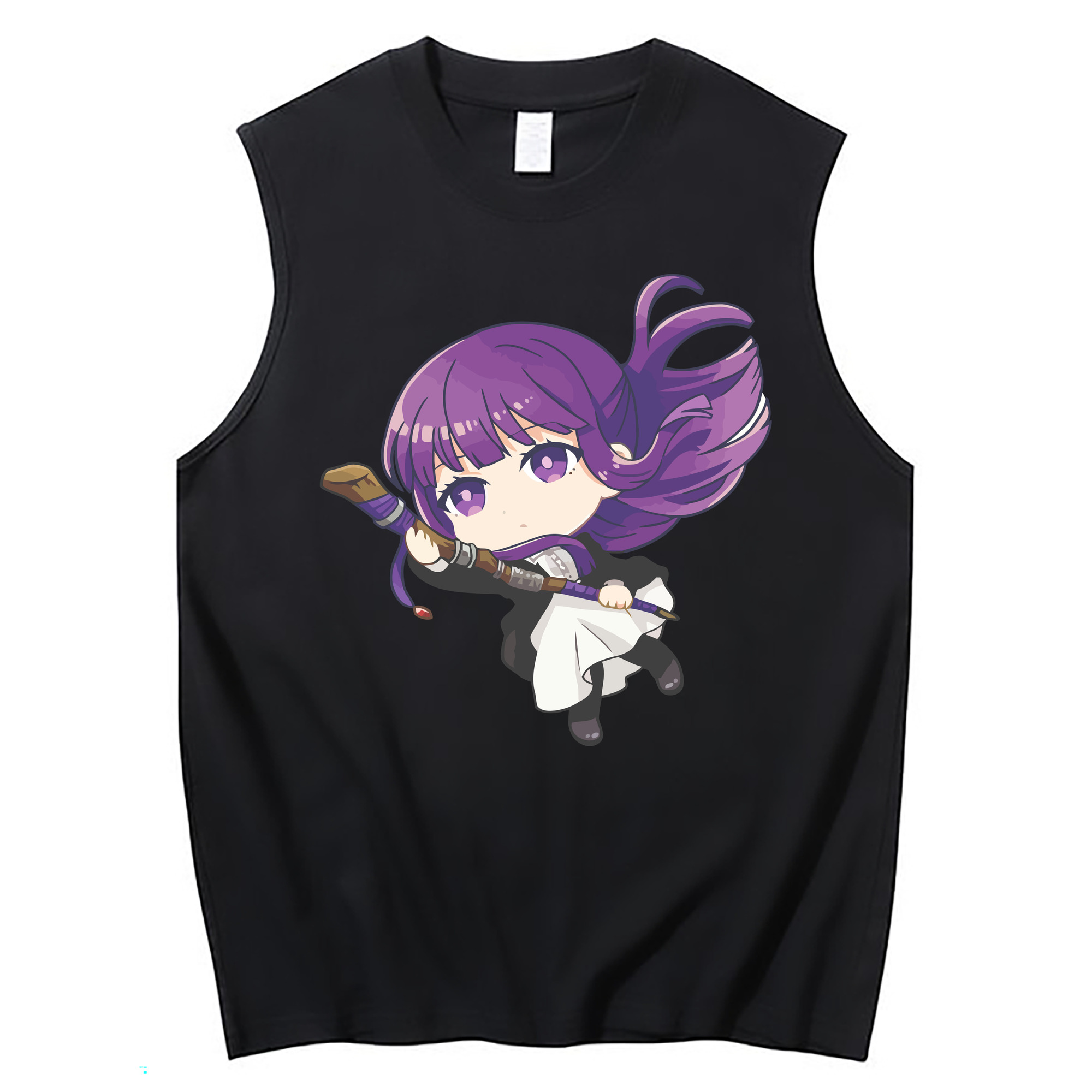 （画像用） 葬送のフリーレン Frieren コットン100％タンクトップ（フロントプリント）