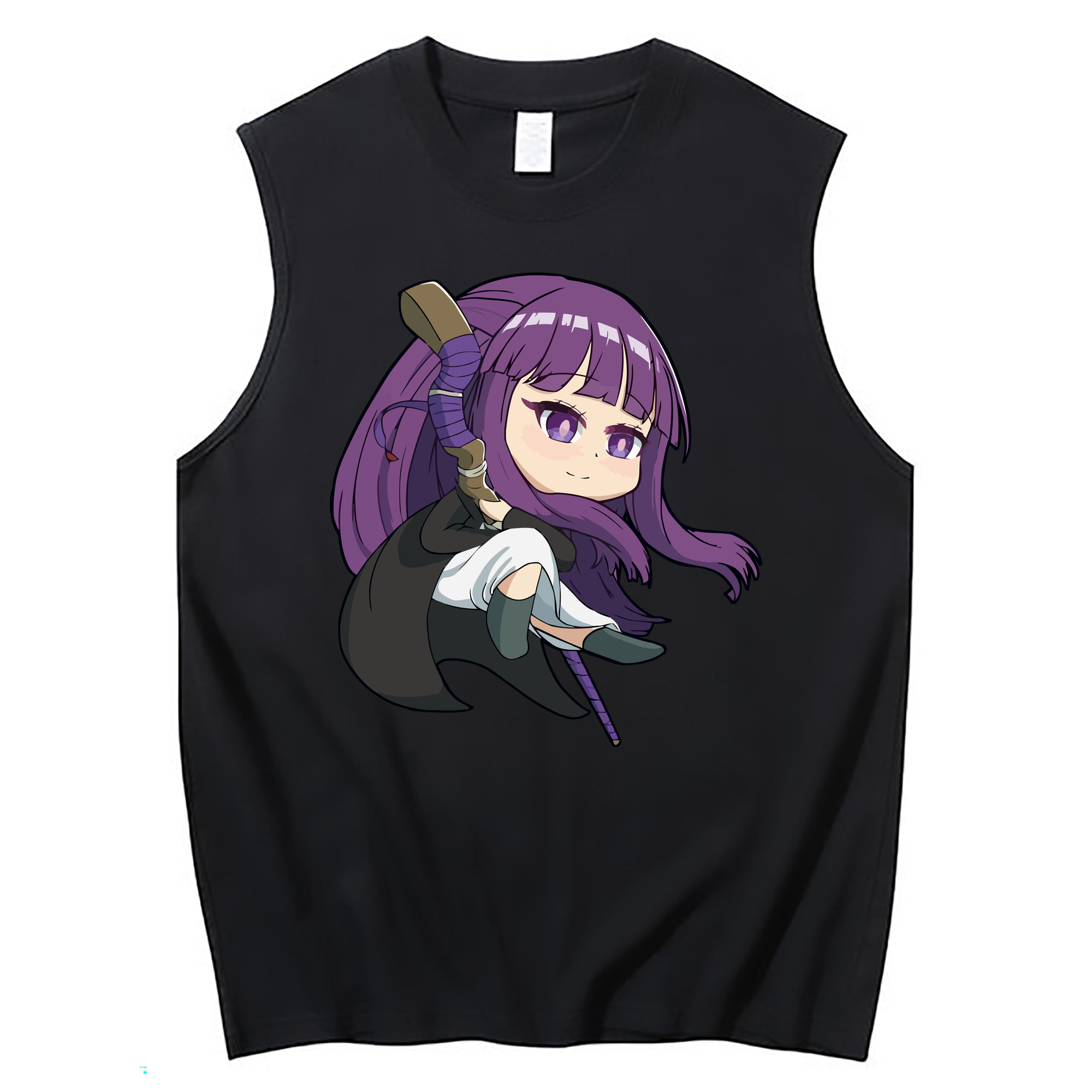 （画像用） 葬送のフリーレン Frieren コットン100％タンクトップ（フロントプリント）