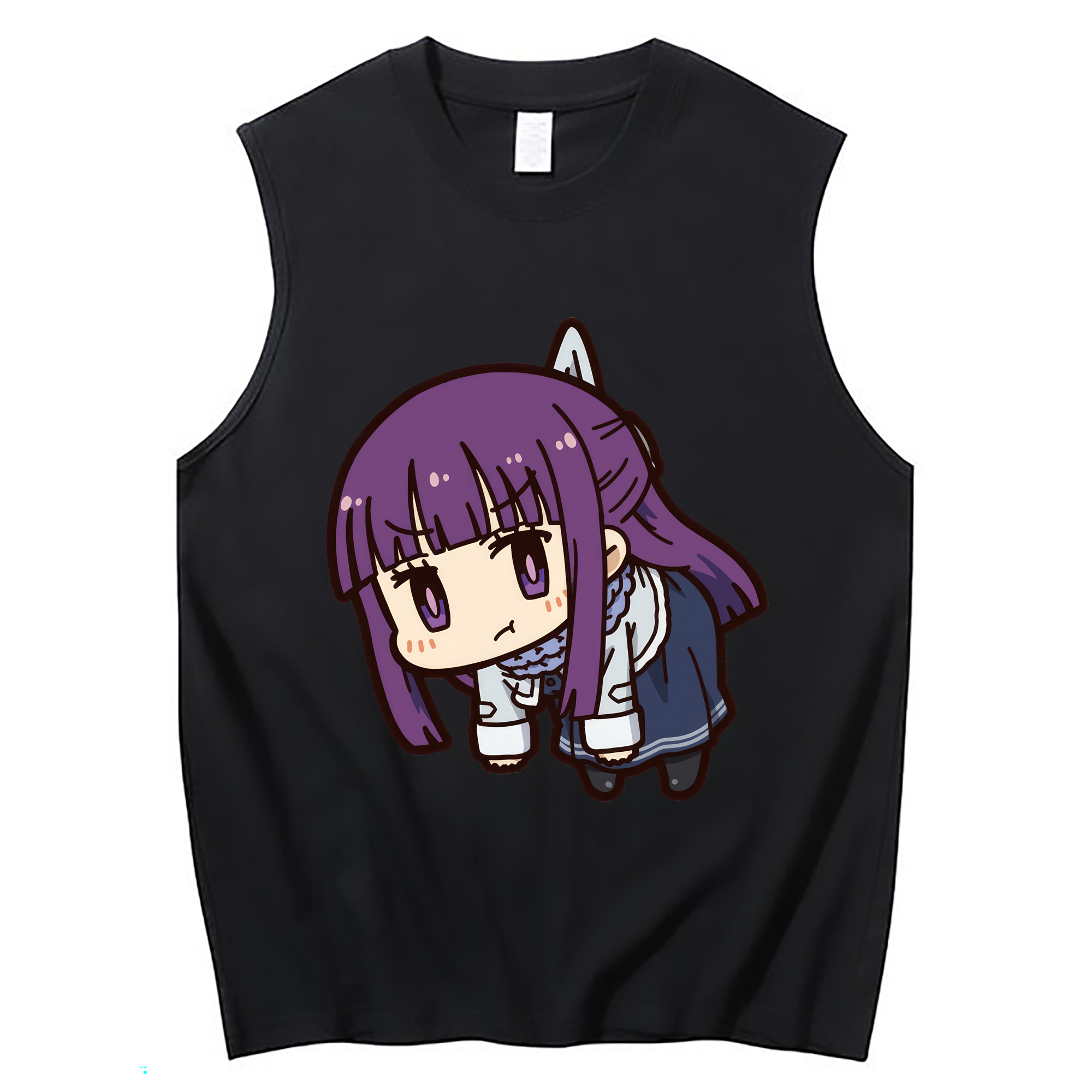 （画像用） 葬送のフリーレン Frieren コットン100％タンクトップ（フロントプリント）