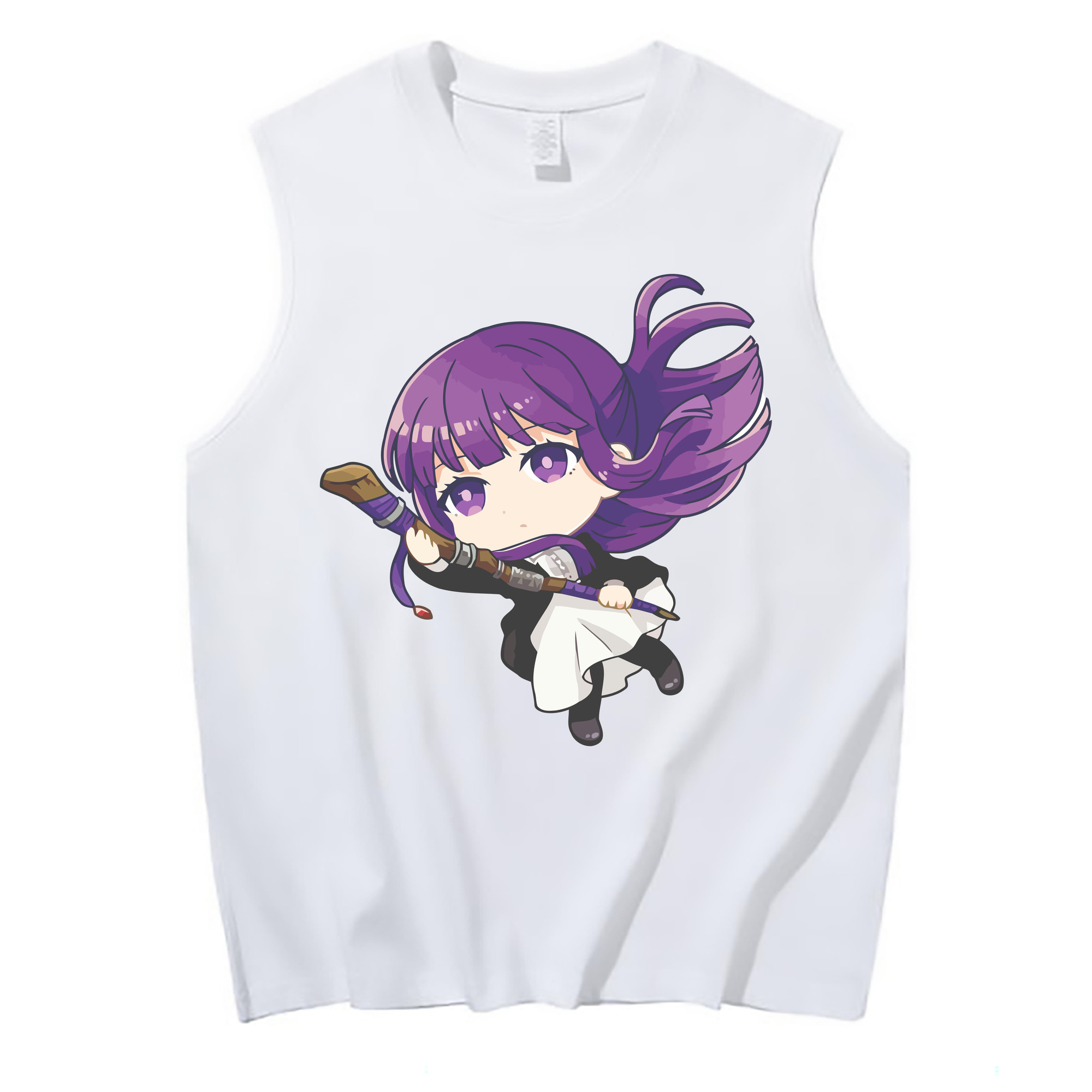 （画像用） 葬送のフリーレン Frieren コットン100％タンクトップ（フロントプリント）