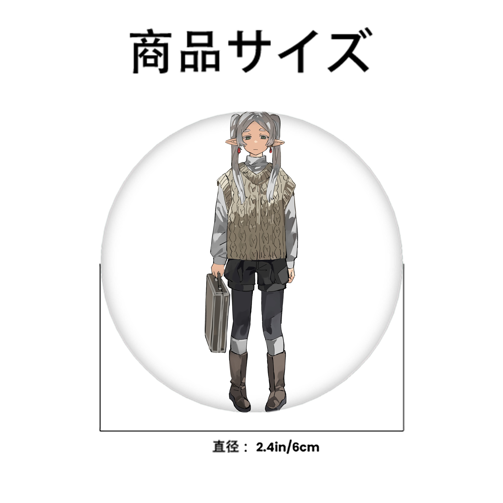 葬送のフリーレン Frieren 6cm 缶バッジ 複数セット
