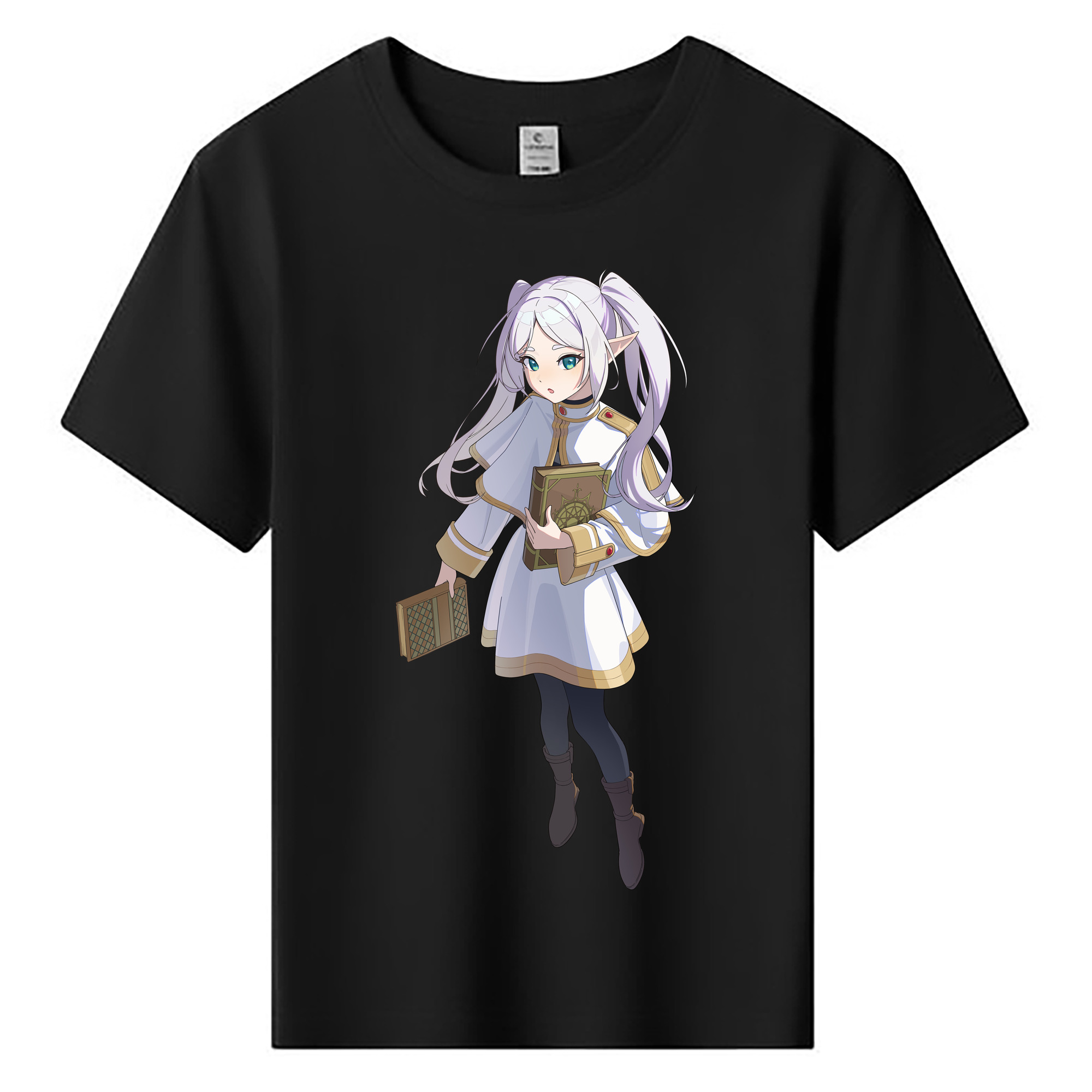 （画像用） 葬送のフリーレン Frieren 綿100％キッズTシャツ（フロントプリント）