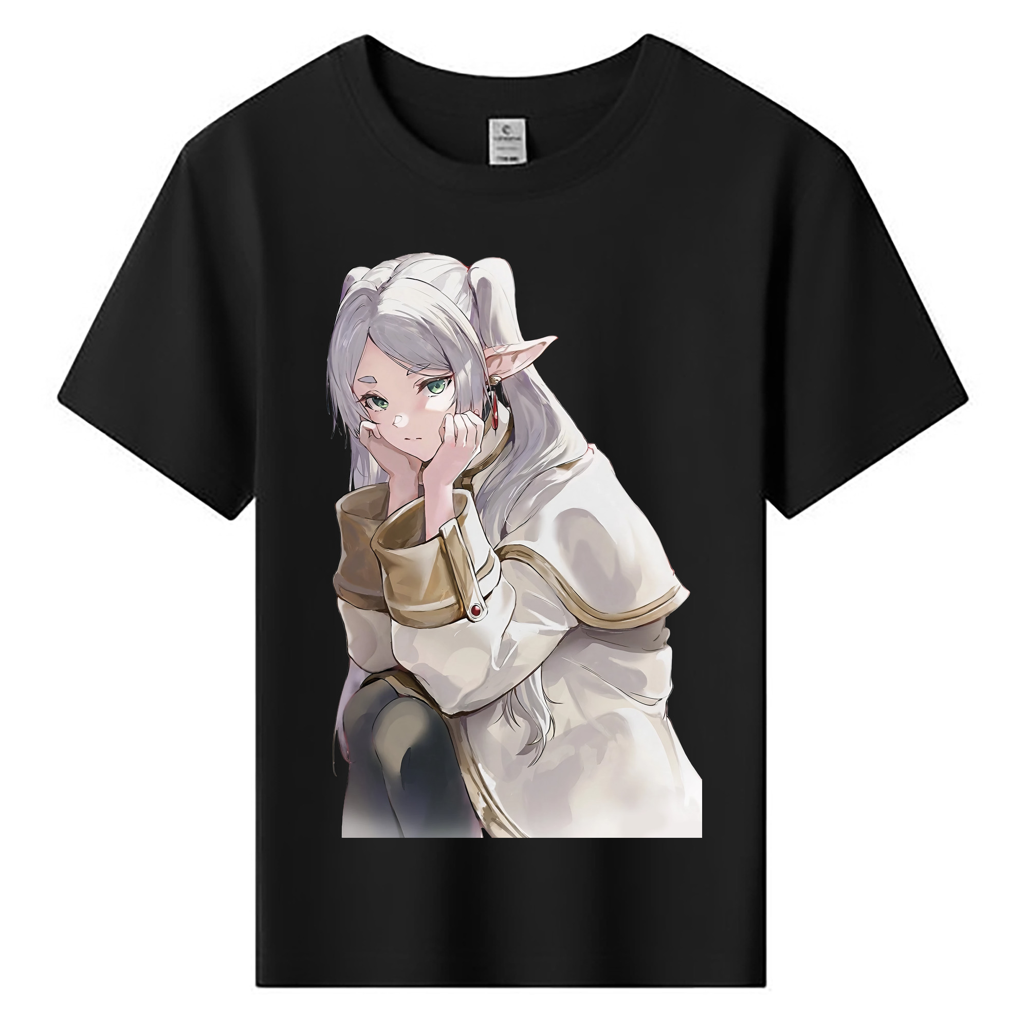 （画像用） 葬送のフリーレン Frieren 綿100％キッズTシャツ（フロントプリント）