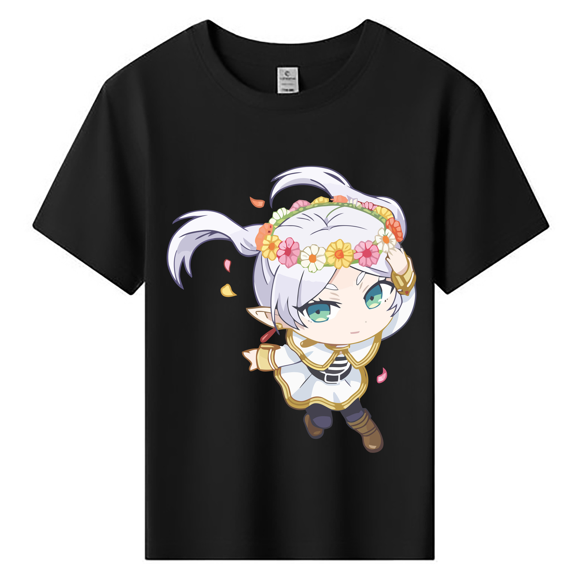 （画像用） 葬送のフリーレン Frieren 綿100％キッズTシャツ（フロントプリント）