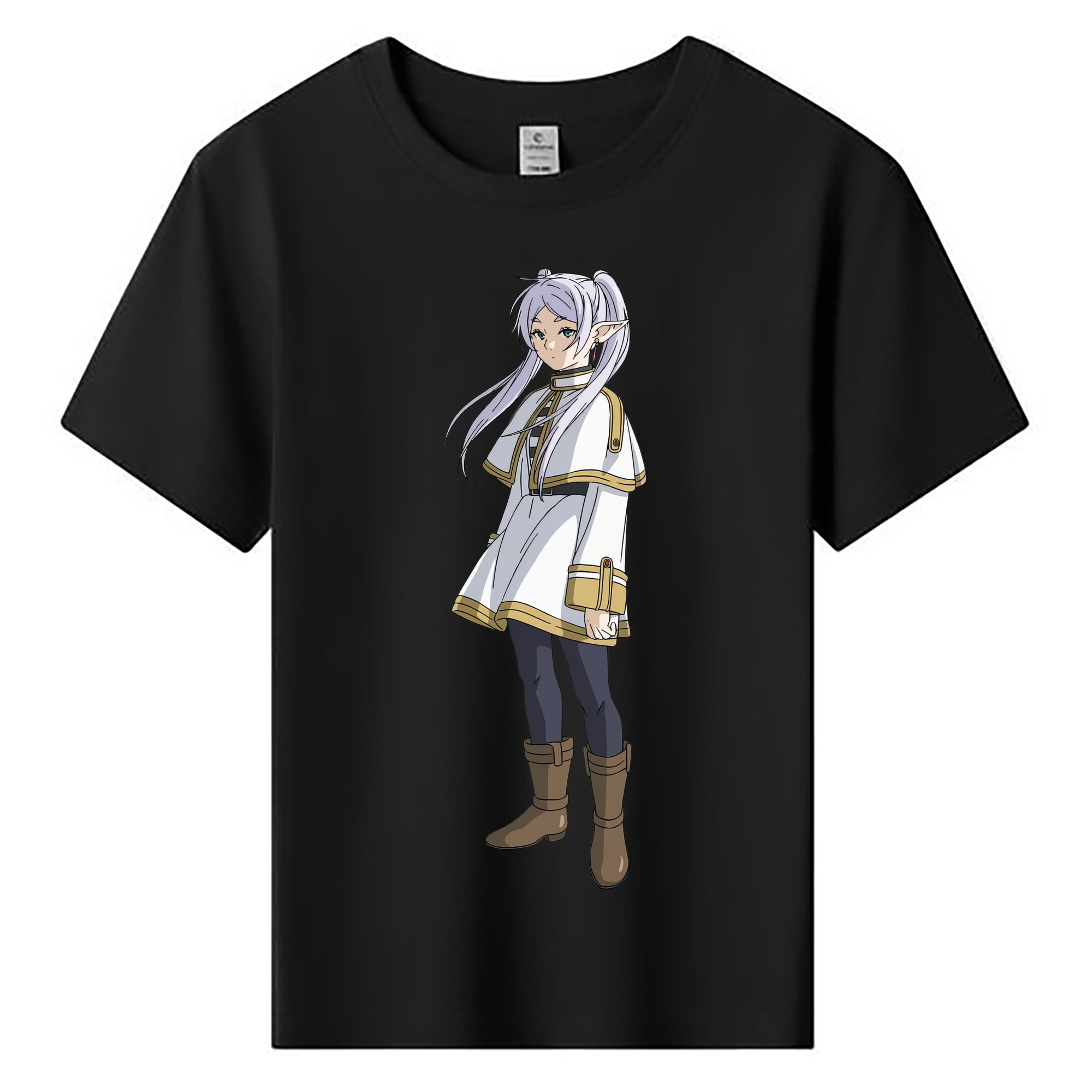 （画像用） 葬送のフリーレン Frieren 綿100％キッズTシャツ（フロントプリント）