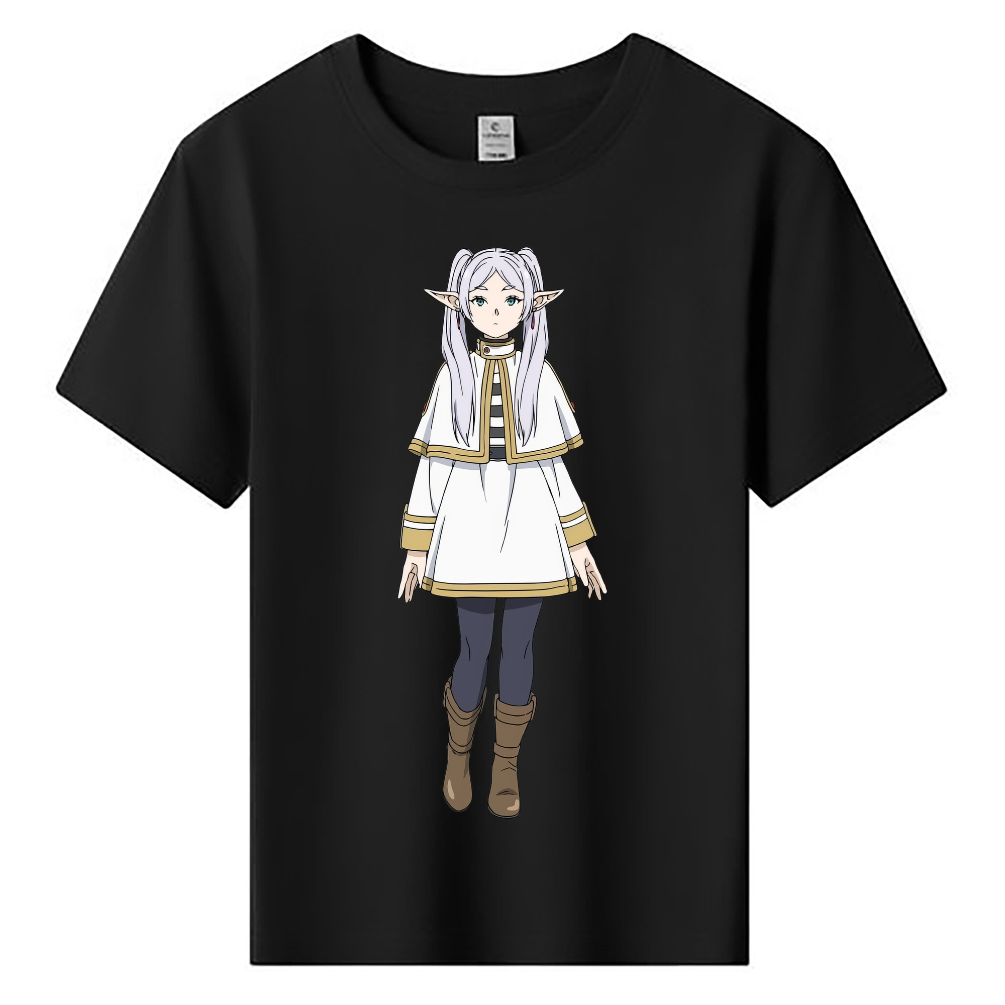 （画像用） 葬送のフリーレン Frieren 綿100％キッズTシャツ（フロントプリント）