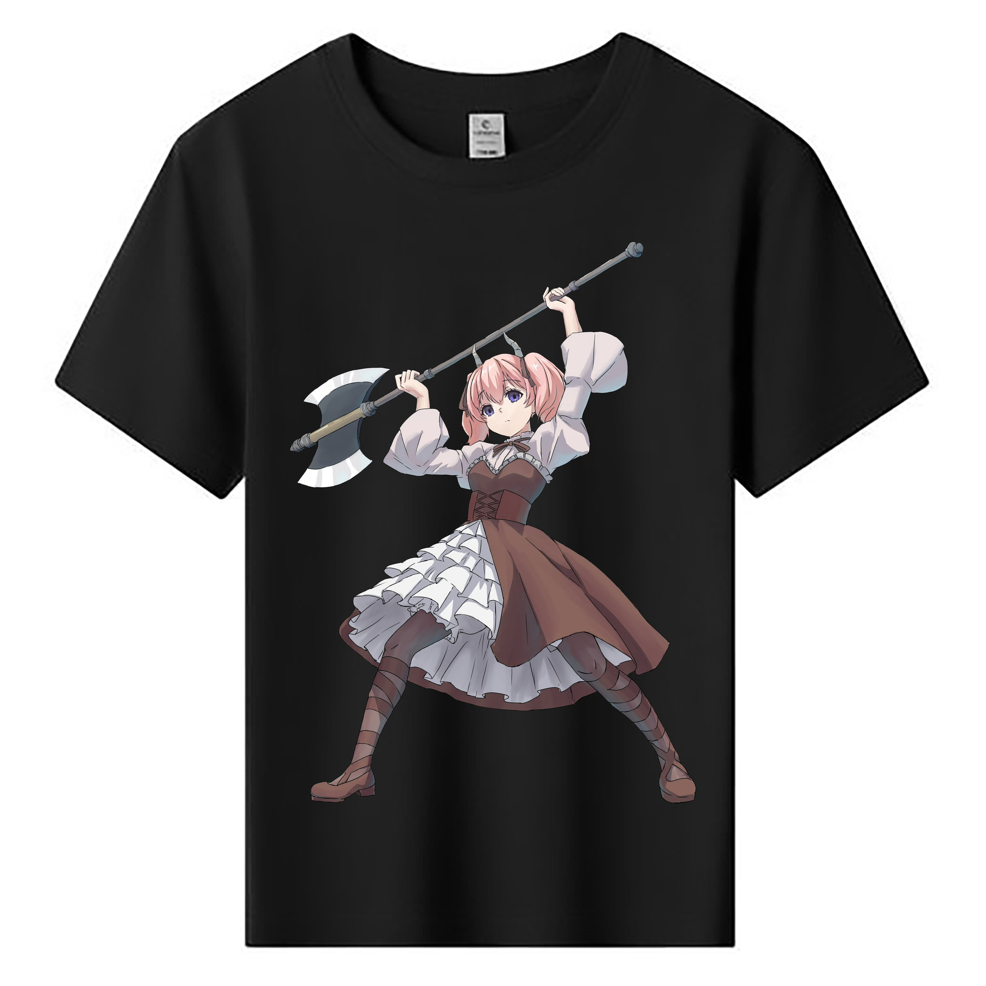 （画像用） 葬送のフリーレン Frieren 綿100％キッズTシャツ（フロントプリント）