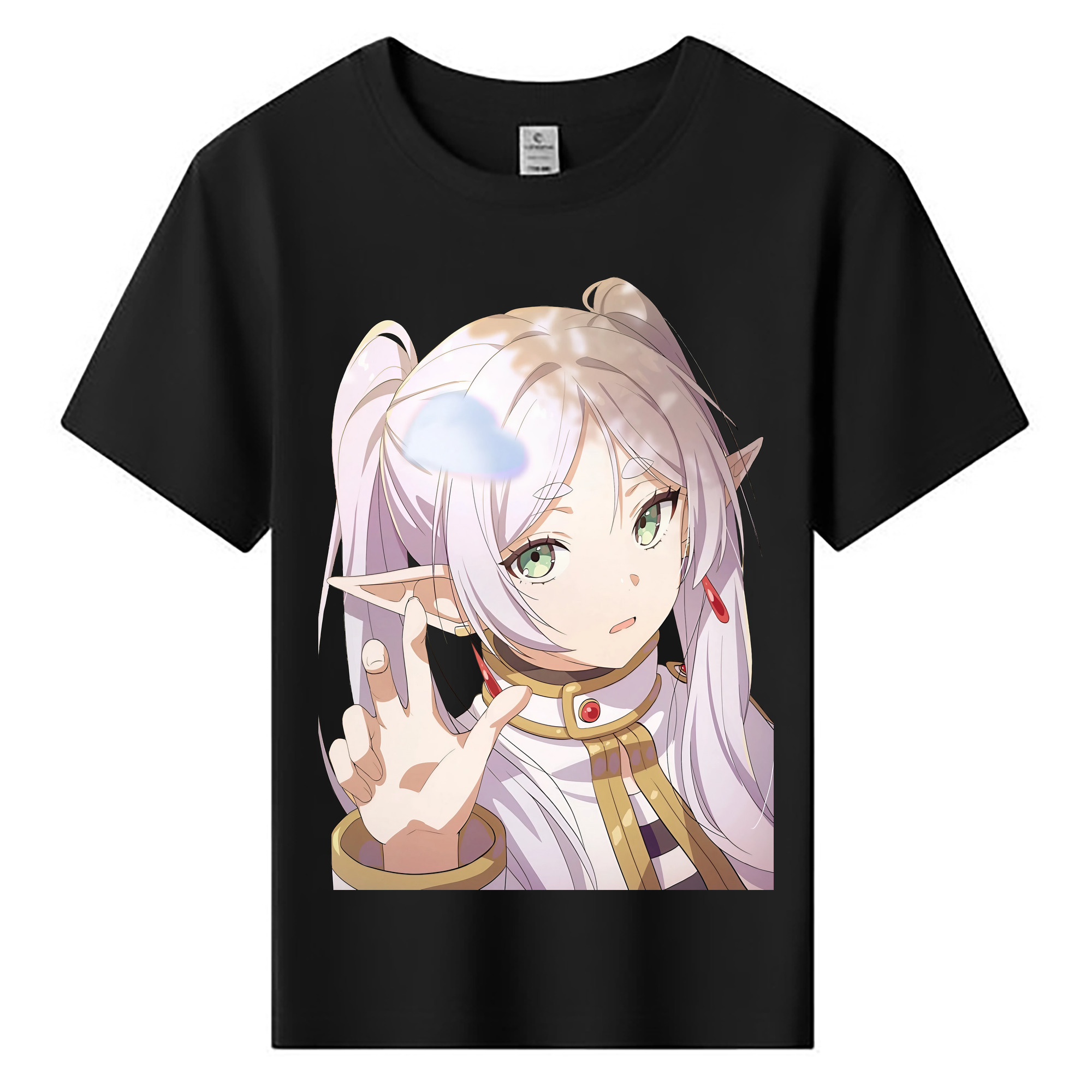 （画像用） 葬送のフリーレン Frieren 綿100％キッズTシャツ（フロントプリント）