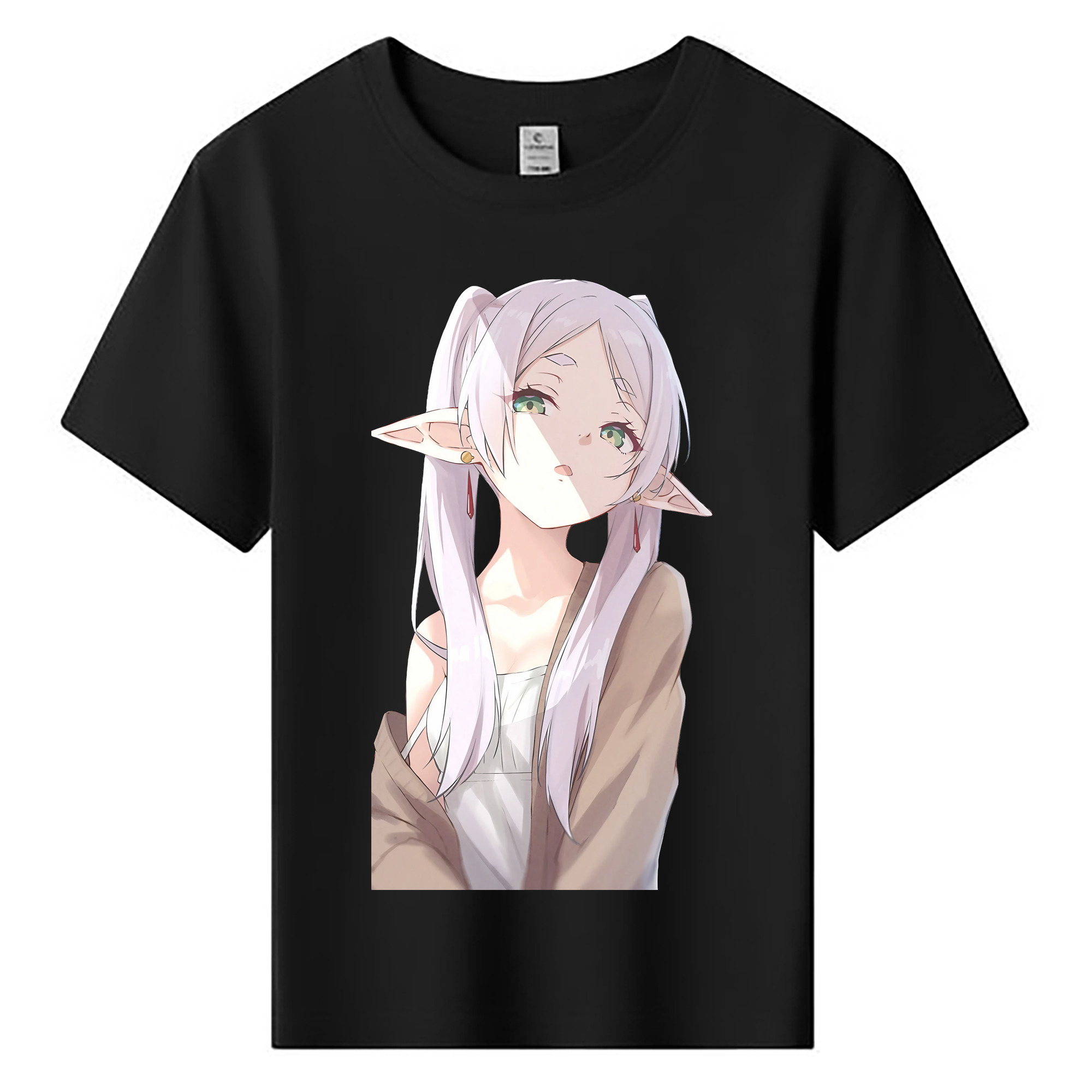 （画像用） 葬送のフリーレン Frieren 綿100％キッズTシャツ（フロントプリント）