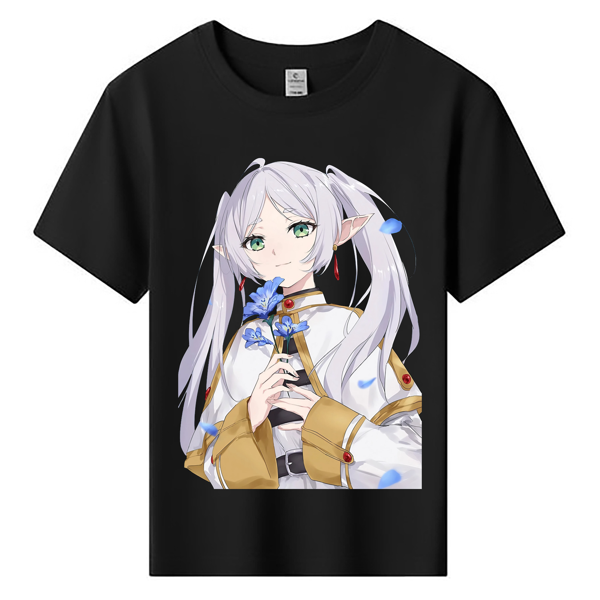 （画像用） 葬送のフリーレン Frieren 綿100％キッズTシャツ（フロントプリント）
