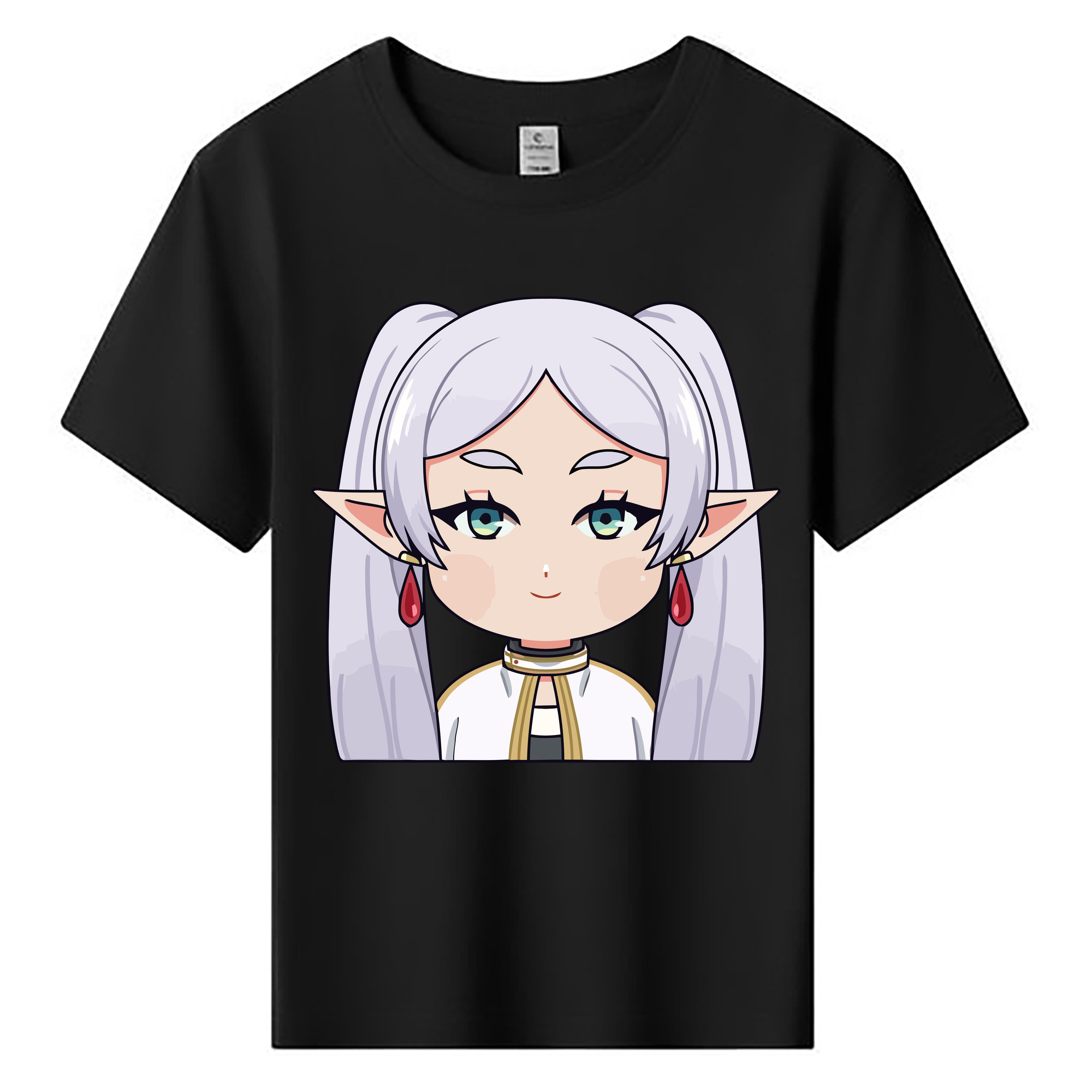 （画像用） 葬送のフリーレン Frieren 綿100％キッズTシャツ（フロントプリント）