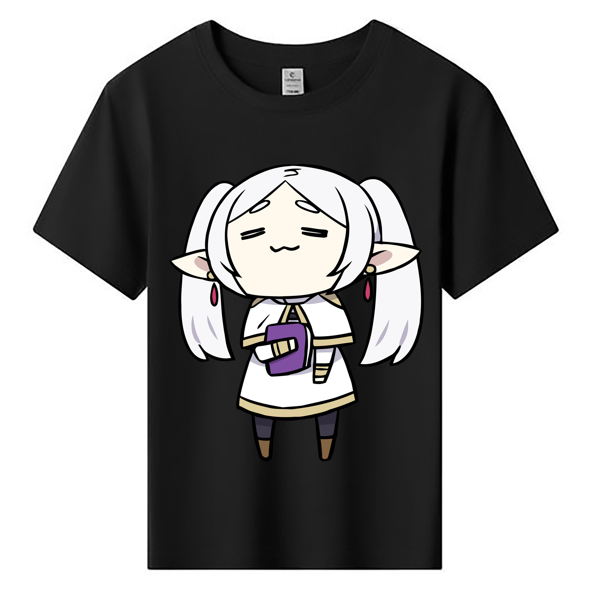 （画像用） 葬送のフリーレン Frieren 綿100％キッズTシャツ（フロントプリント）