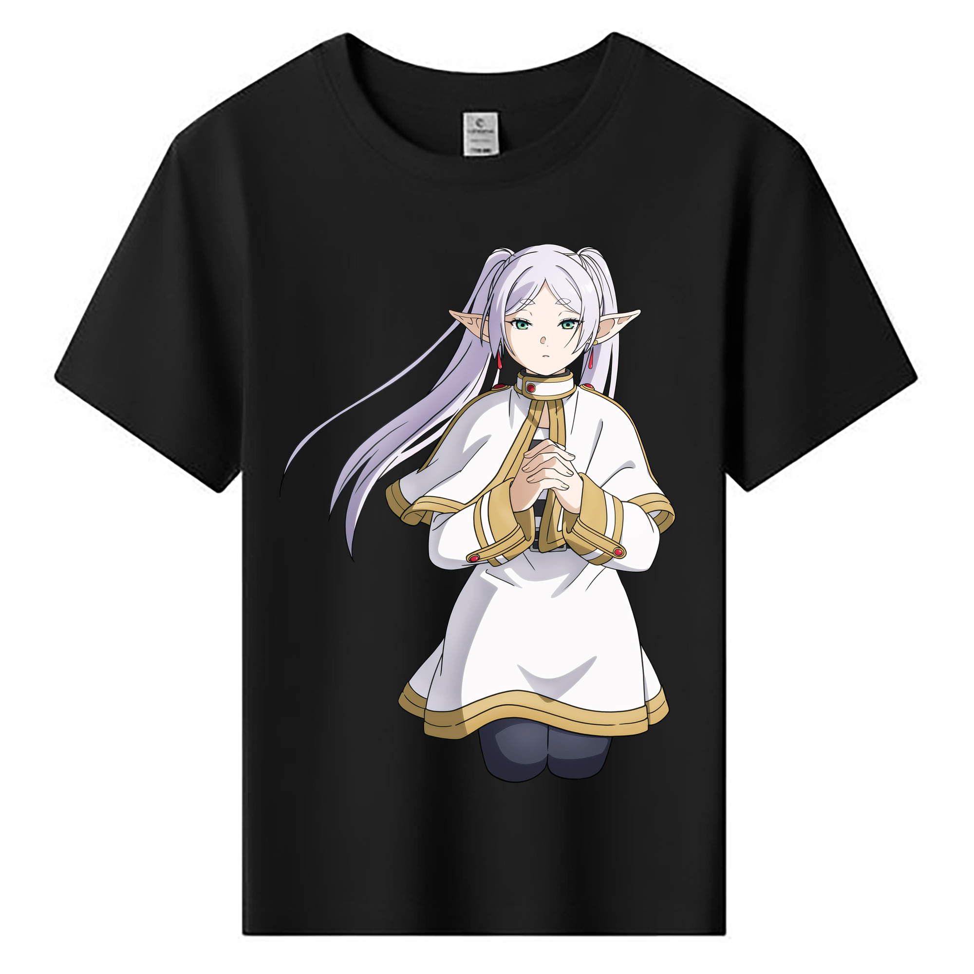 （画像用） 葬送のフリーレン Frieren 綿100％キッズTシャツ（フロントプリント）
