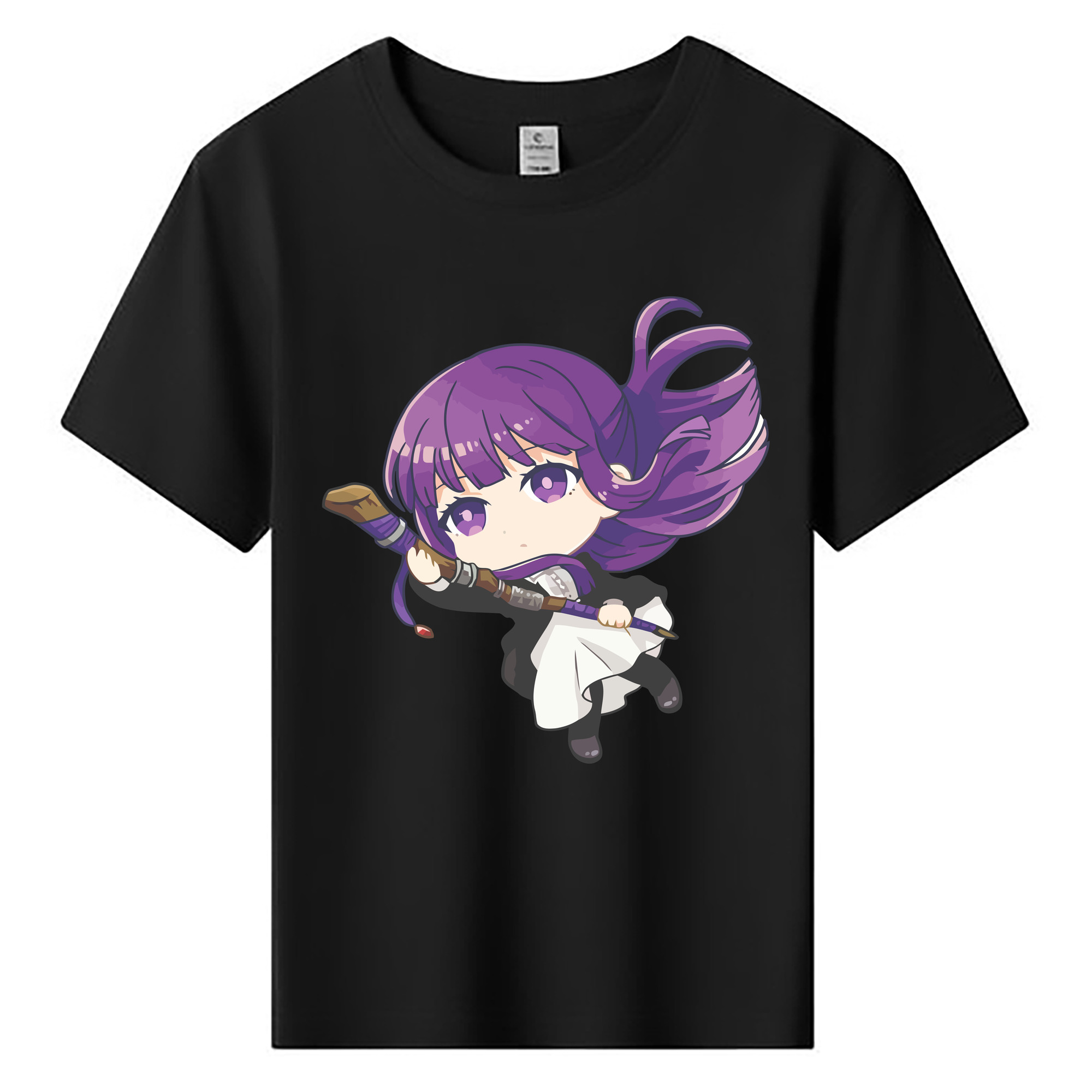 （画像用） 葬送のフリーレン Frieren 綿100％キッズTシャツ（フロントプリント）