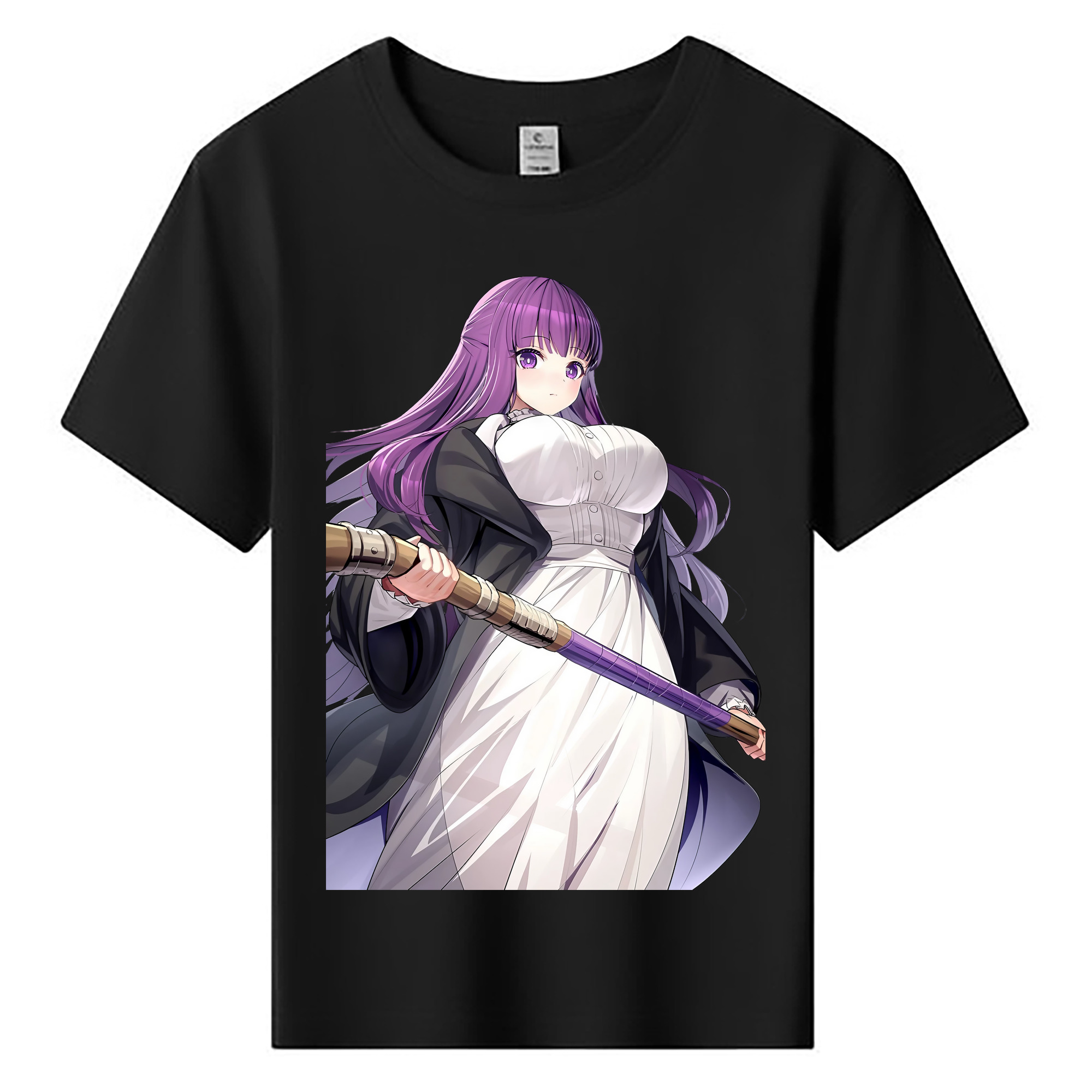 （画像用） 葬送のフリーレン Frieren 綿100％キッズTシャツ（フロントプリント）
